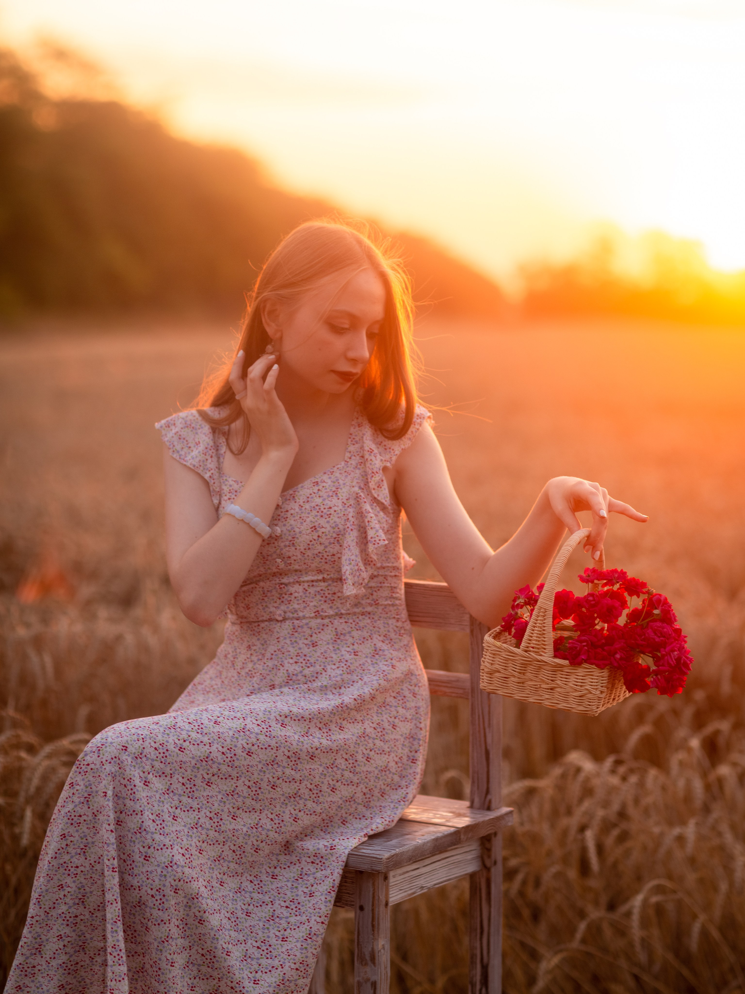 Закат в пшеничном поле. Фотограф в Приморско-Ахтарске Марьяна Чопко