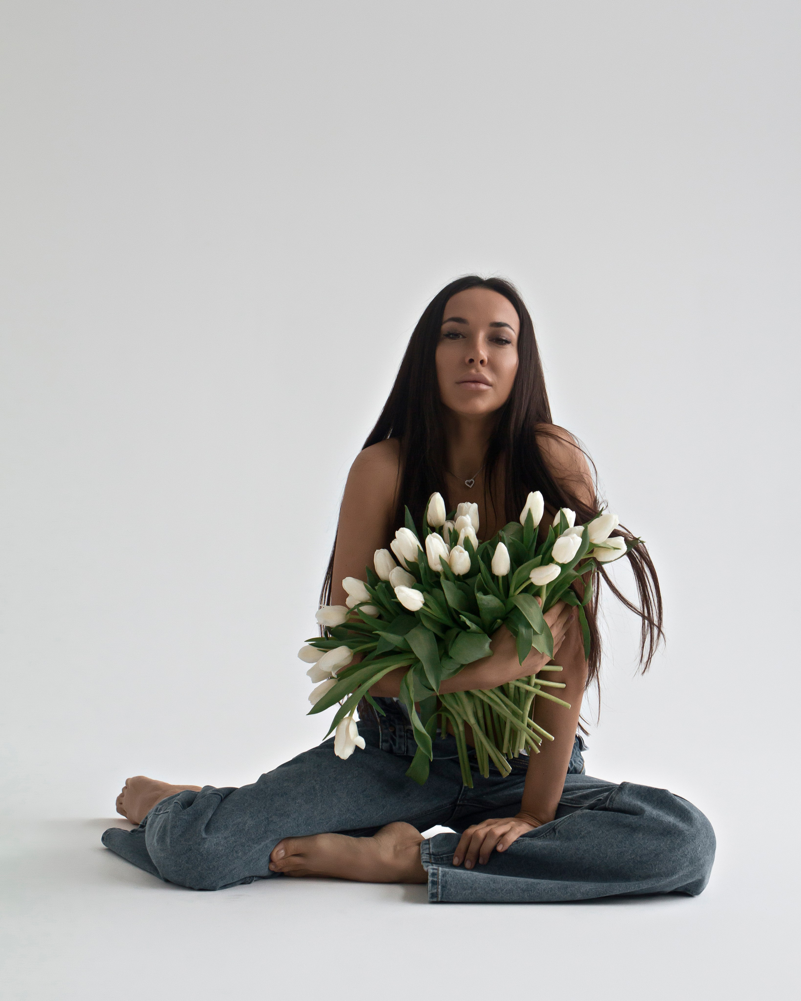 Женская фотосессия в фотостудии. Профессиональный фотограф в Москве