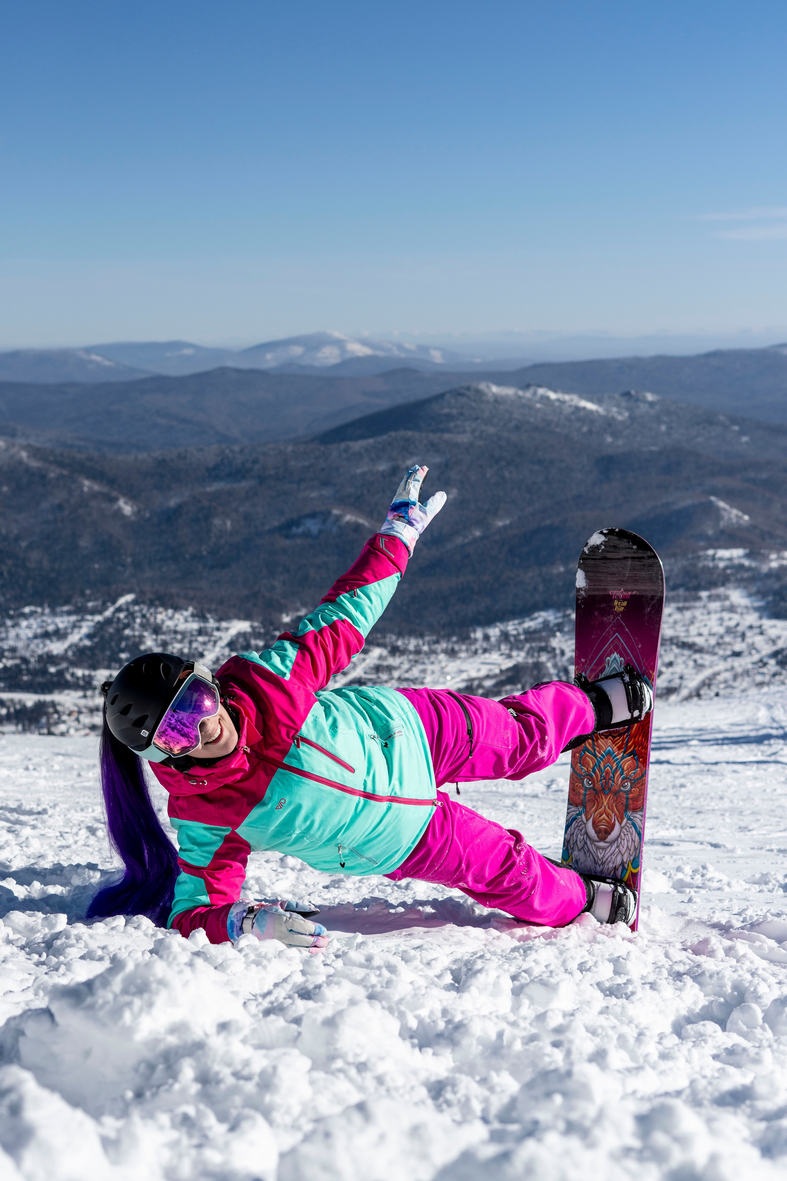 Фотосессия на вершине. Анастасия Паршукова — фотограф Шерегеш Новосибирск