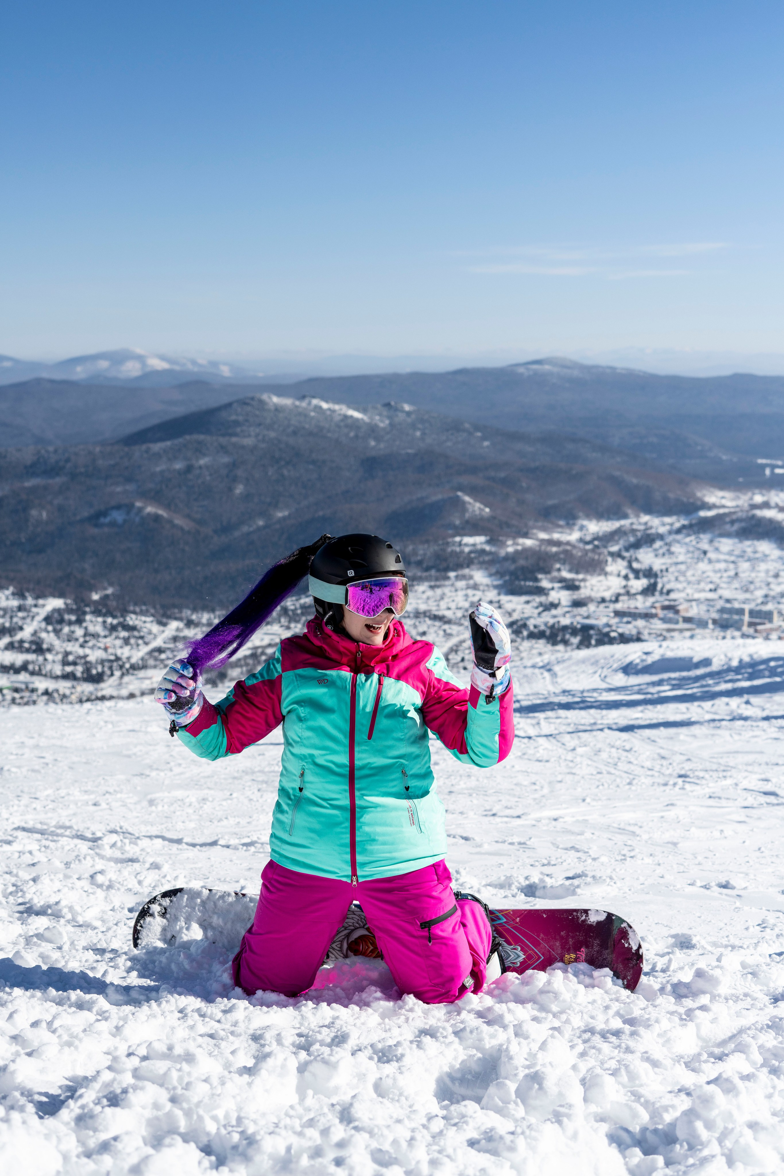 Фотосессия на вершине. Анастасия Паршукова — фотограф Шерегеш Новосибирск