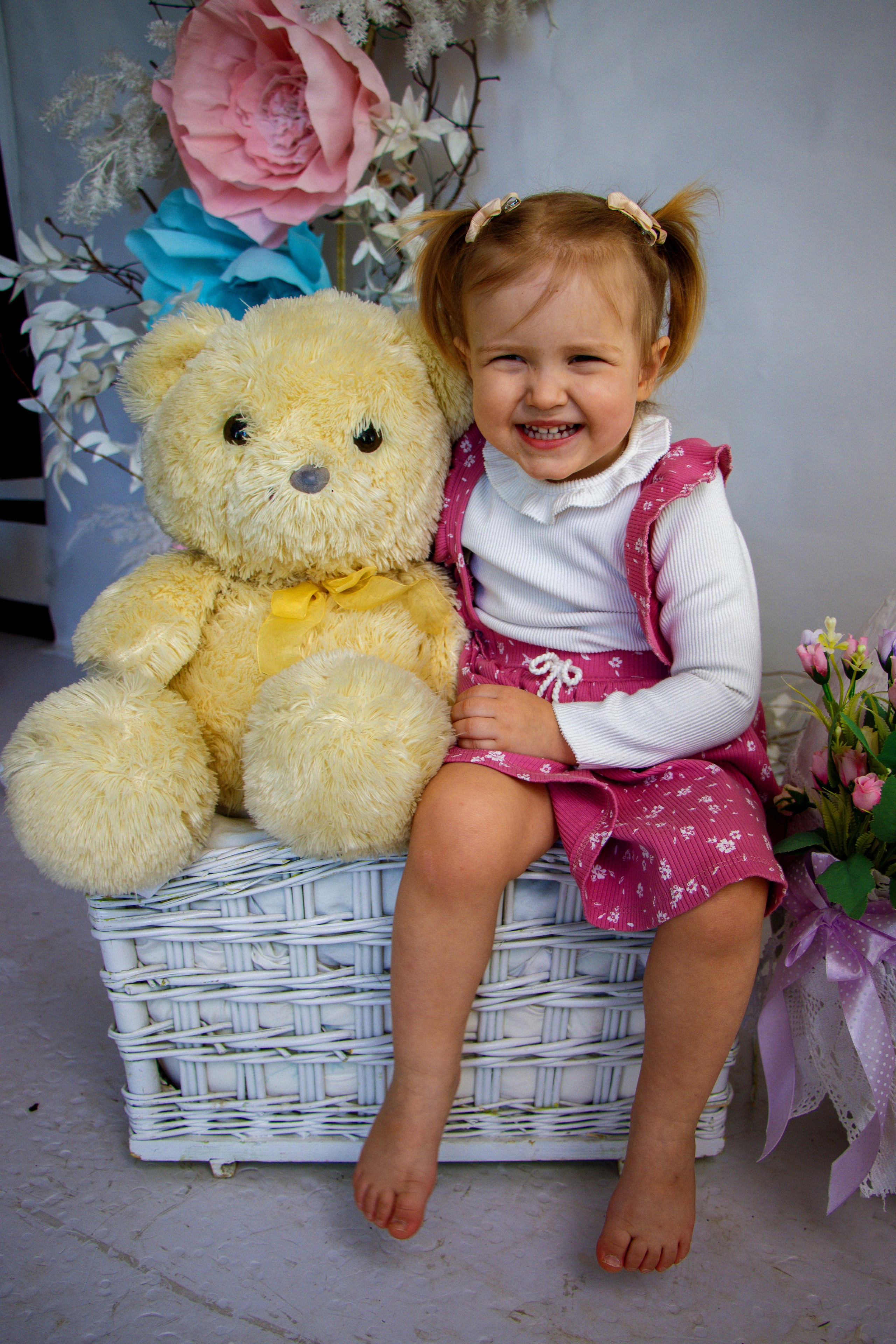 Малышка с мишкой. Фотограф Татьяна Матрос