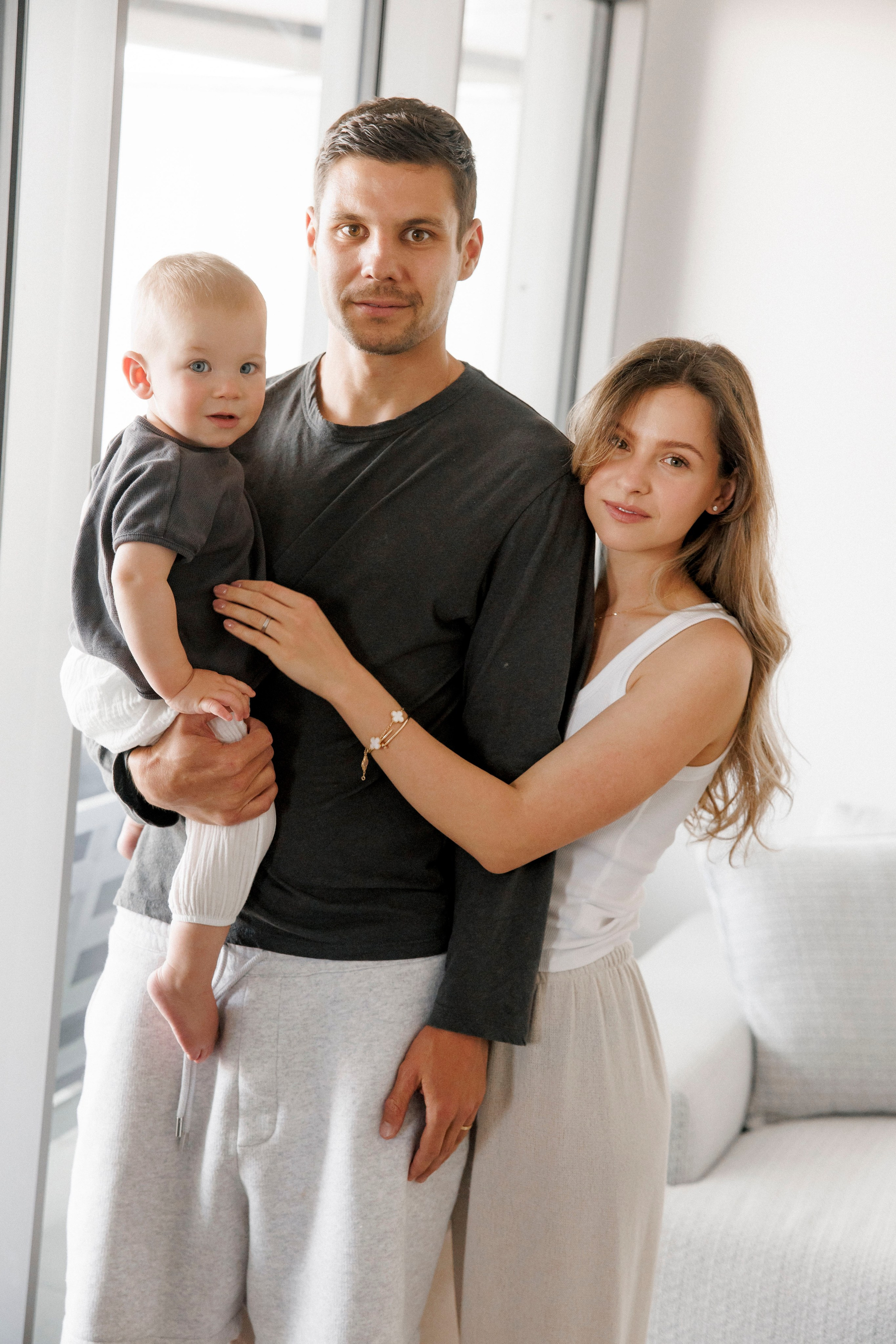 One year old at home. Wedding and family photographer