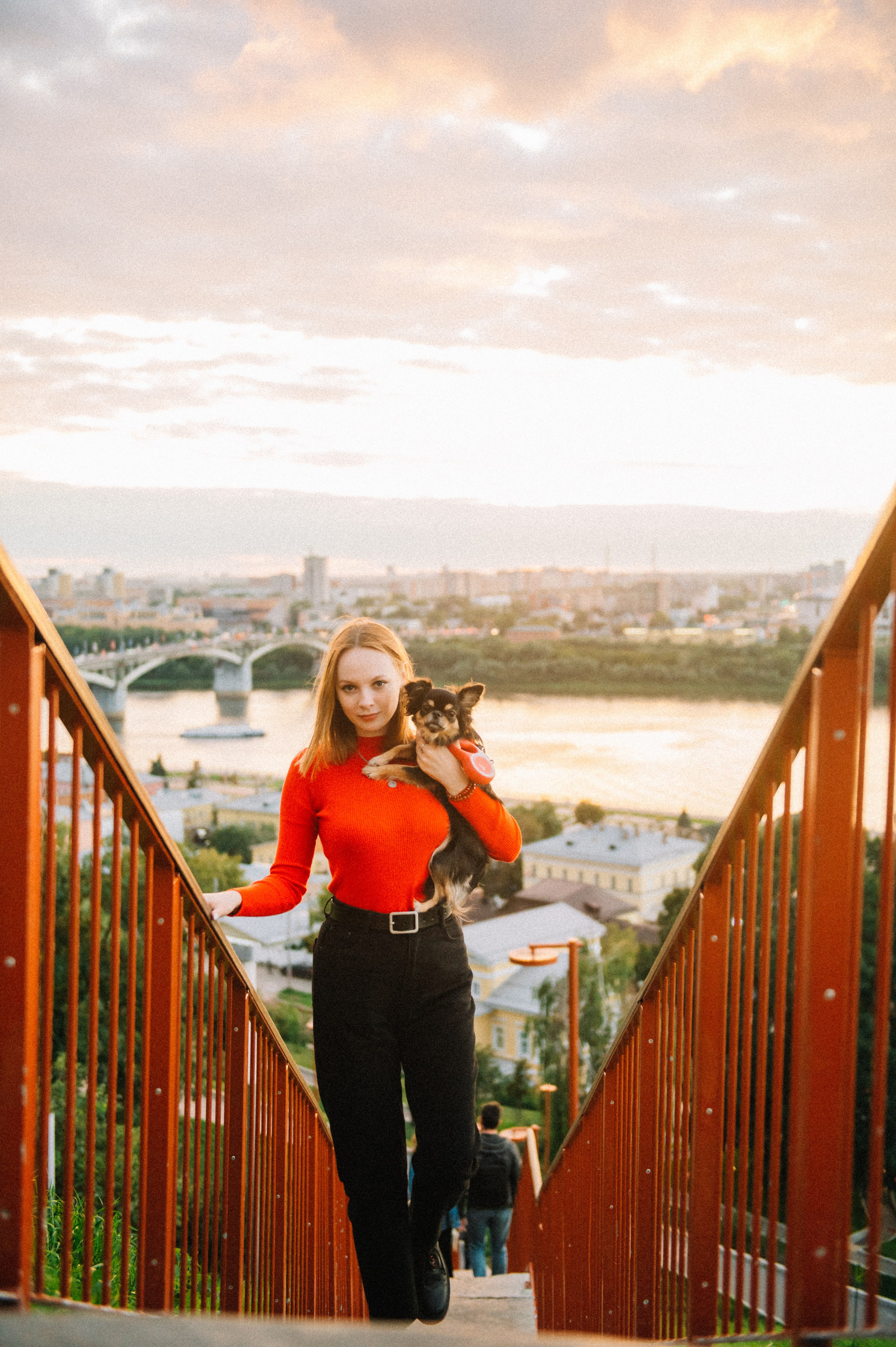 Лера, Илья и чихуахуа Наоми (Нижний Новгород, 2024). Анна Пушина, фотограф, Москва, Королев, Пушкино