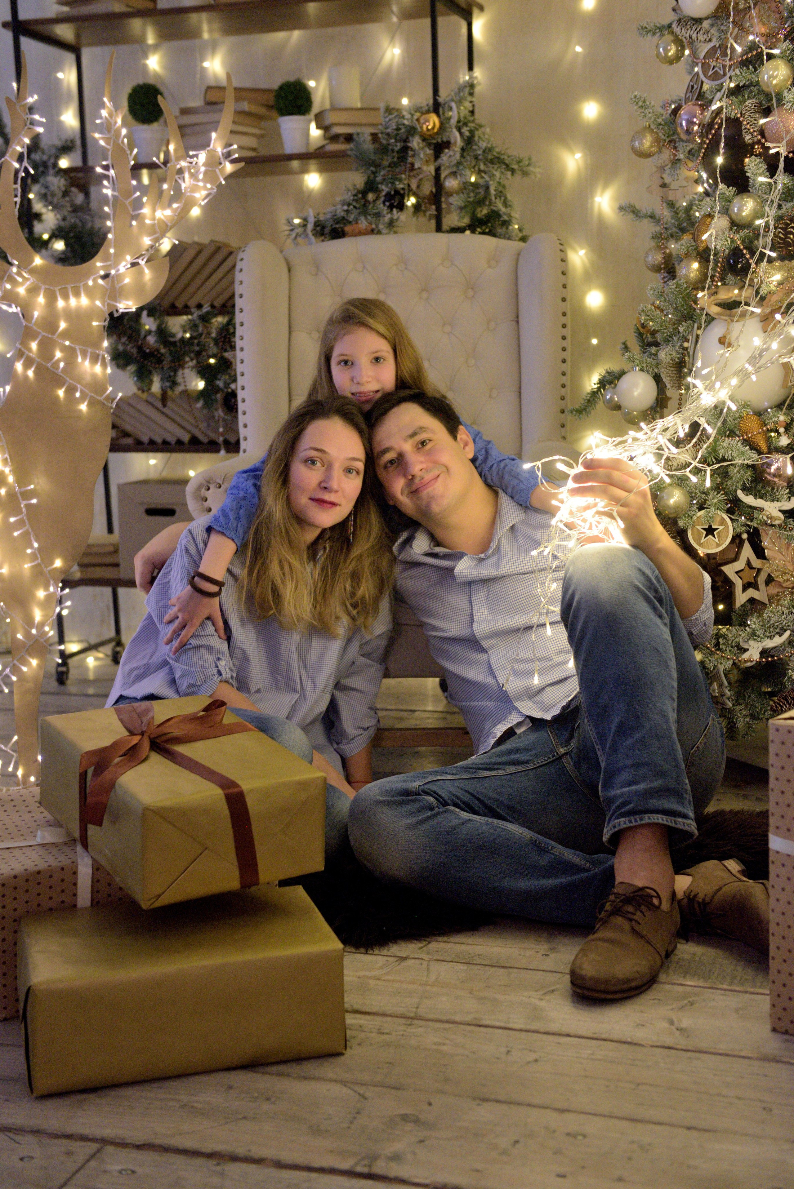 Семейные новогодние фотосесии