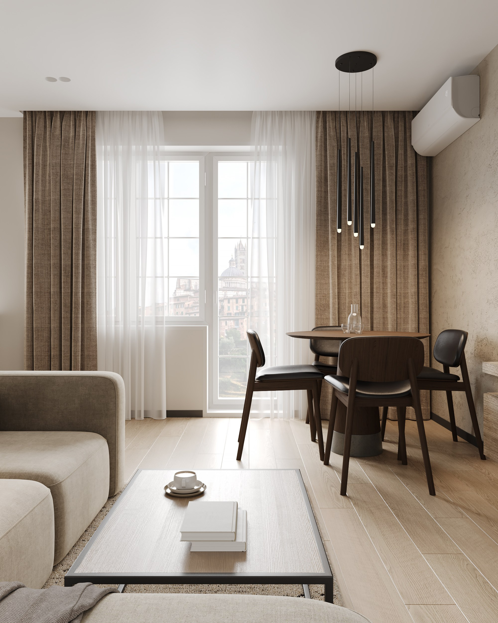 Modern Beige. Дизайн интерьера | 3D визуализация | Миланская Марина