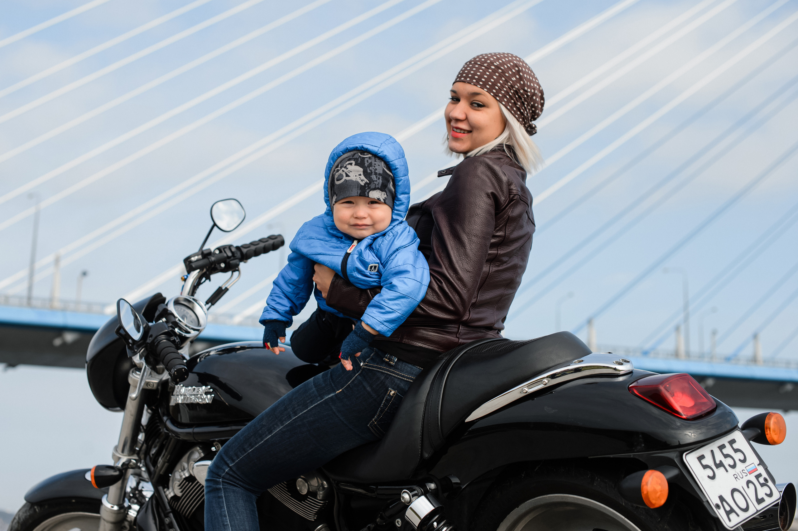 Харлей и семья вещи совместимые. Фотограф Владивосток. Игорь Кирсанов