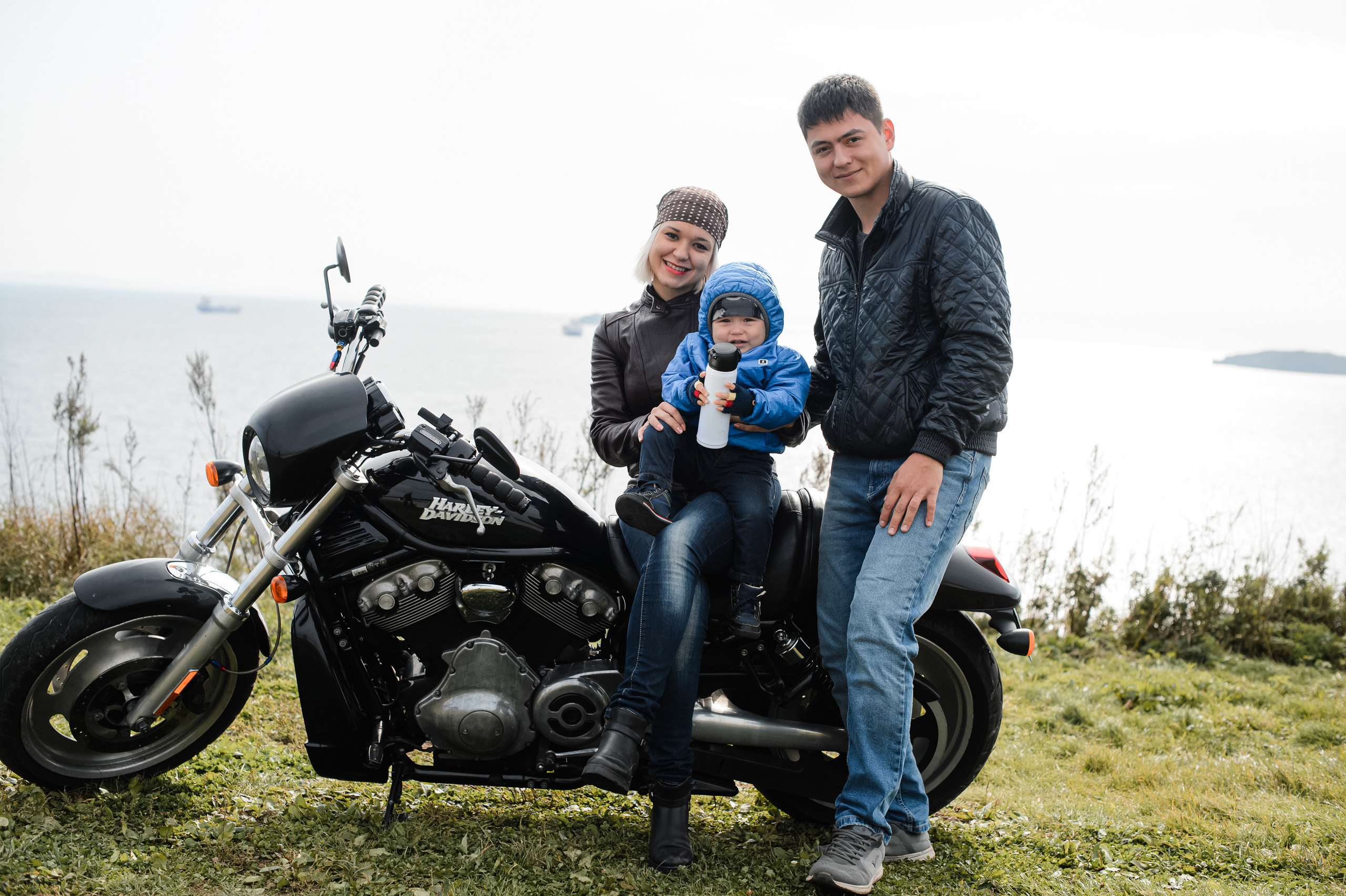 Харлей и семья вещи совместимые. Фотограф Владивосток. Игорь Кирсанов