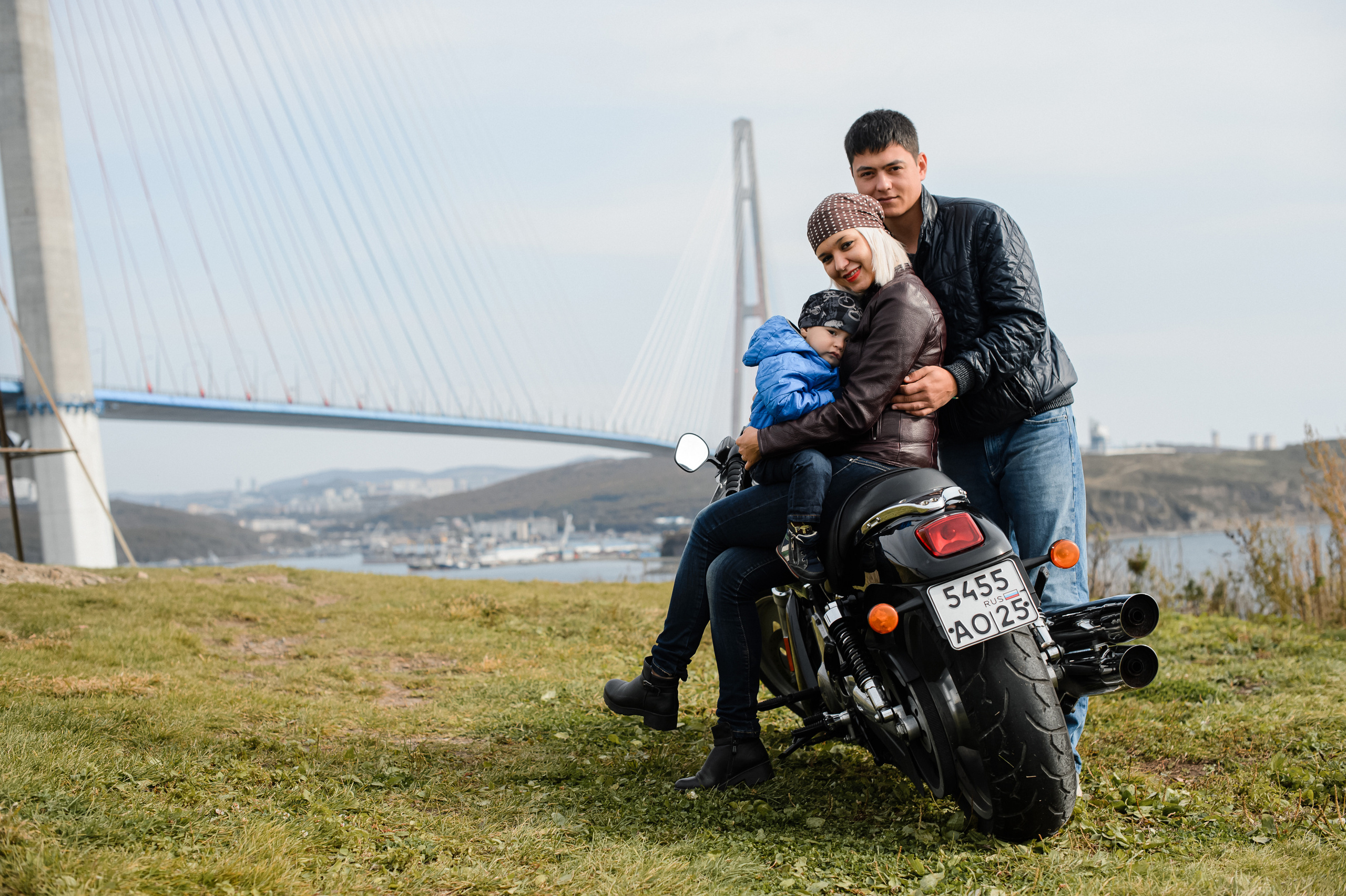 Харлей и семья вещи совместимые. Фотограф Владивосток. Игорь Кирсанов