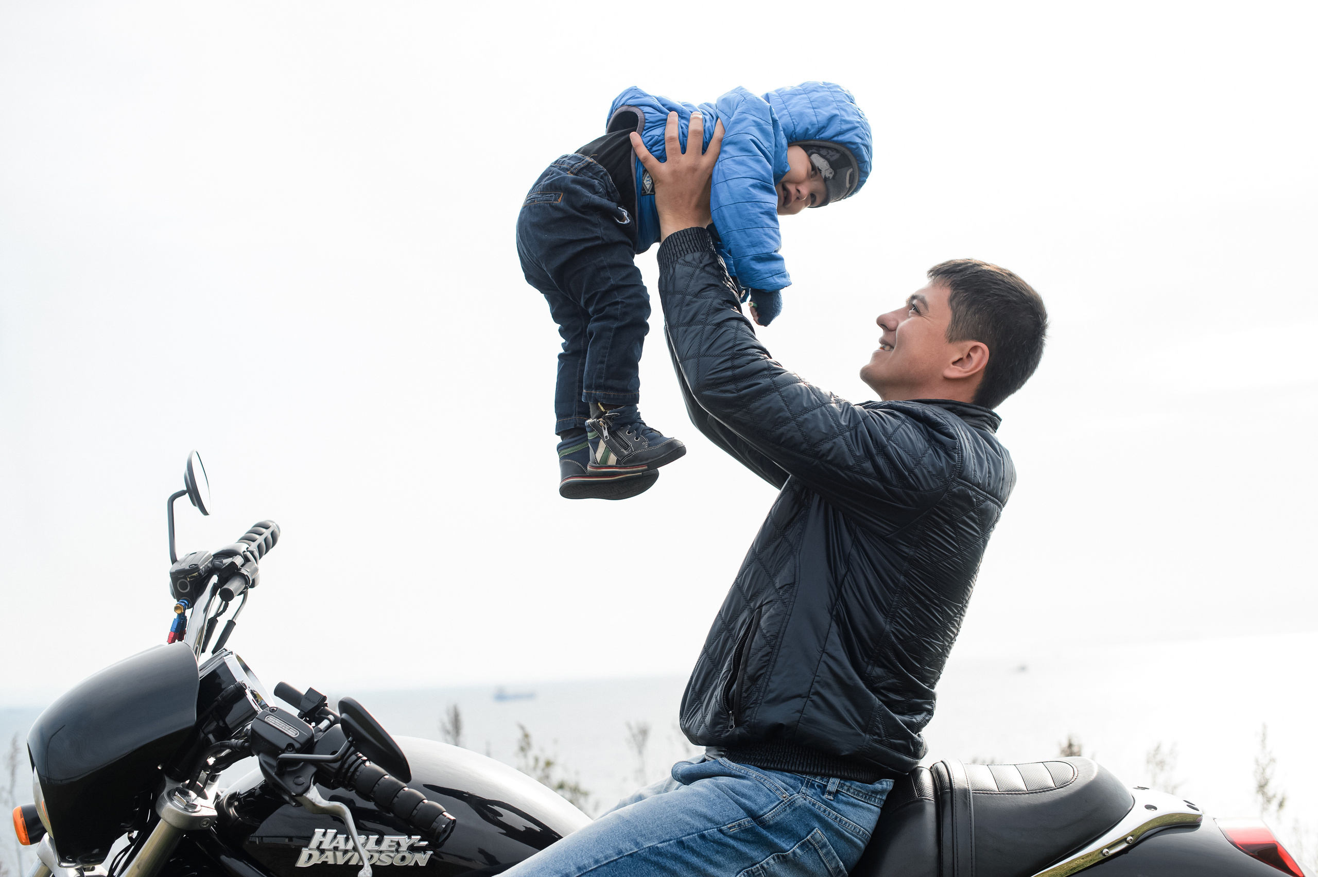 Харлей и семья вещи совместимые. Фотограф Владивосток. Игорь Кирсанов