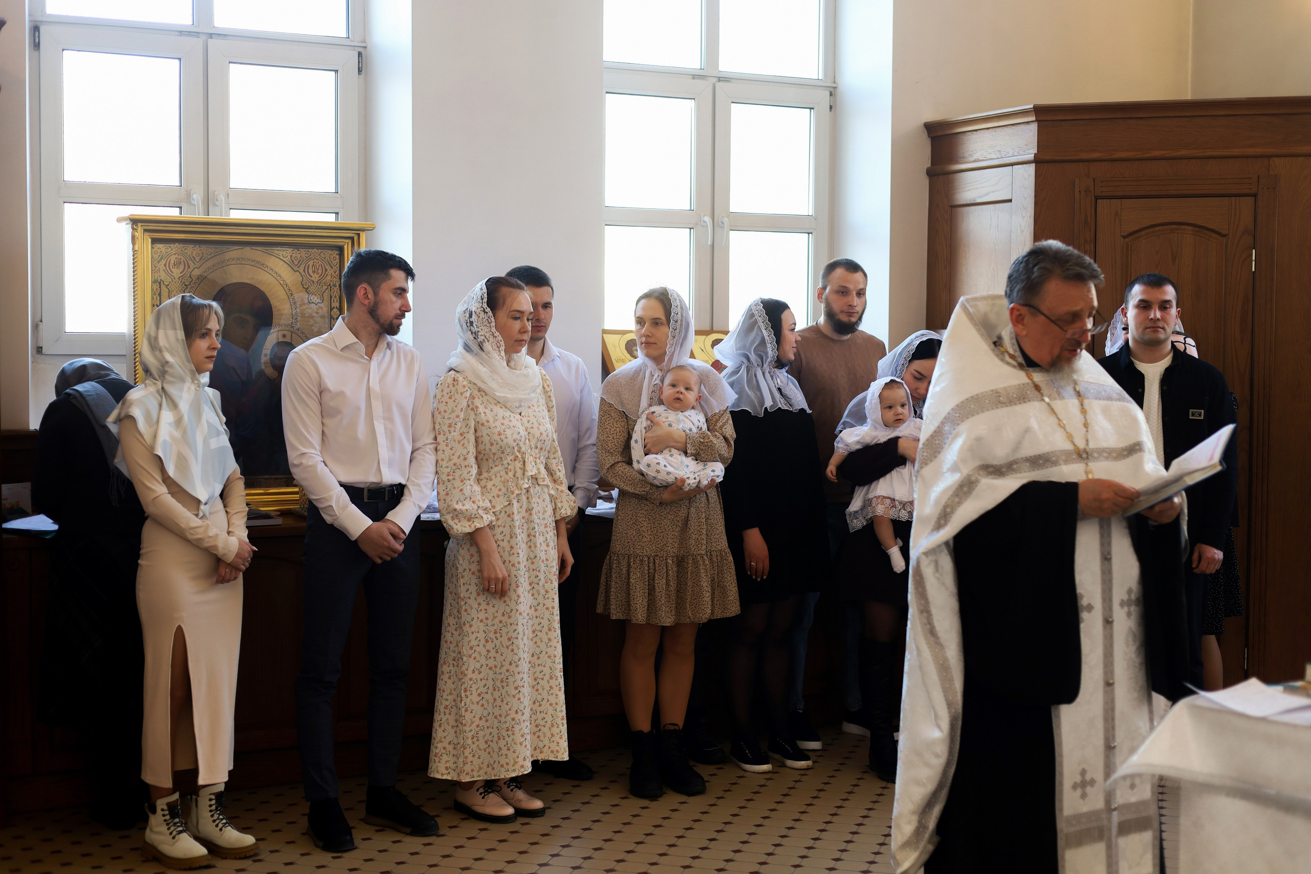 Таинство крещения. Фотограф новорожденных Саратов