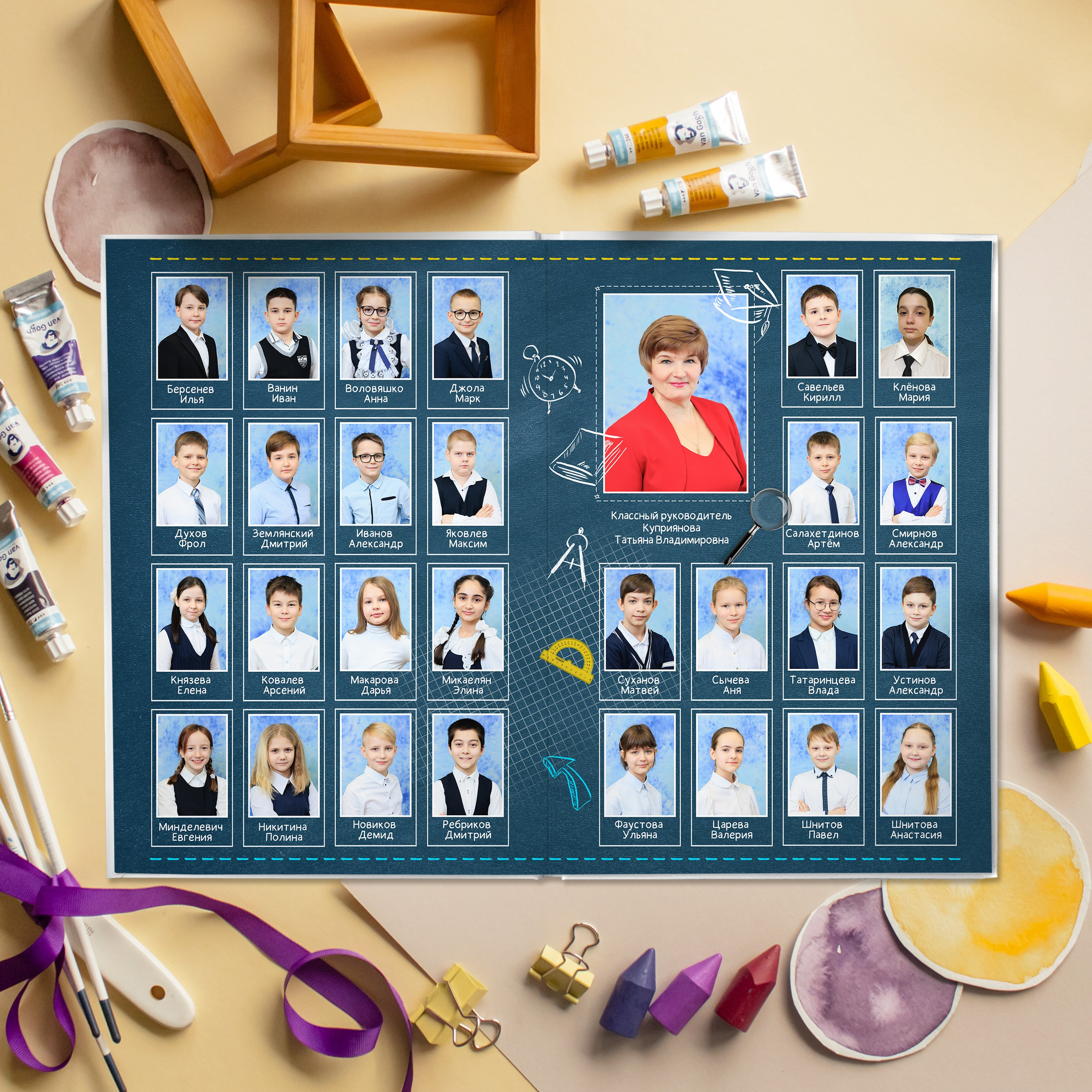 Премиум 5 разворотов. Выпускные альбомы для детского сада и школы в Москве