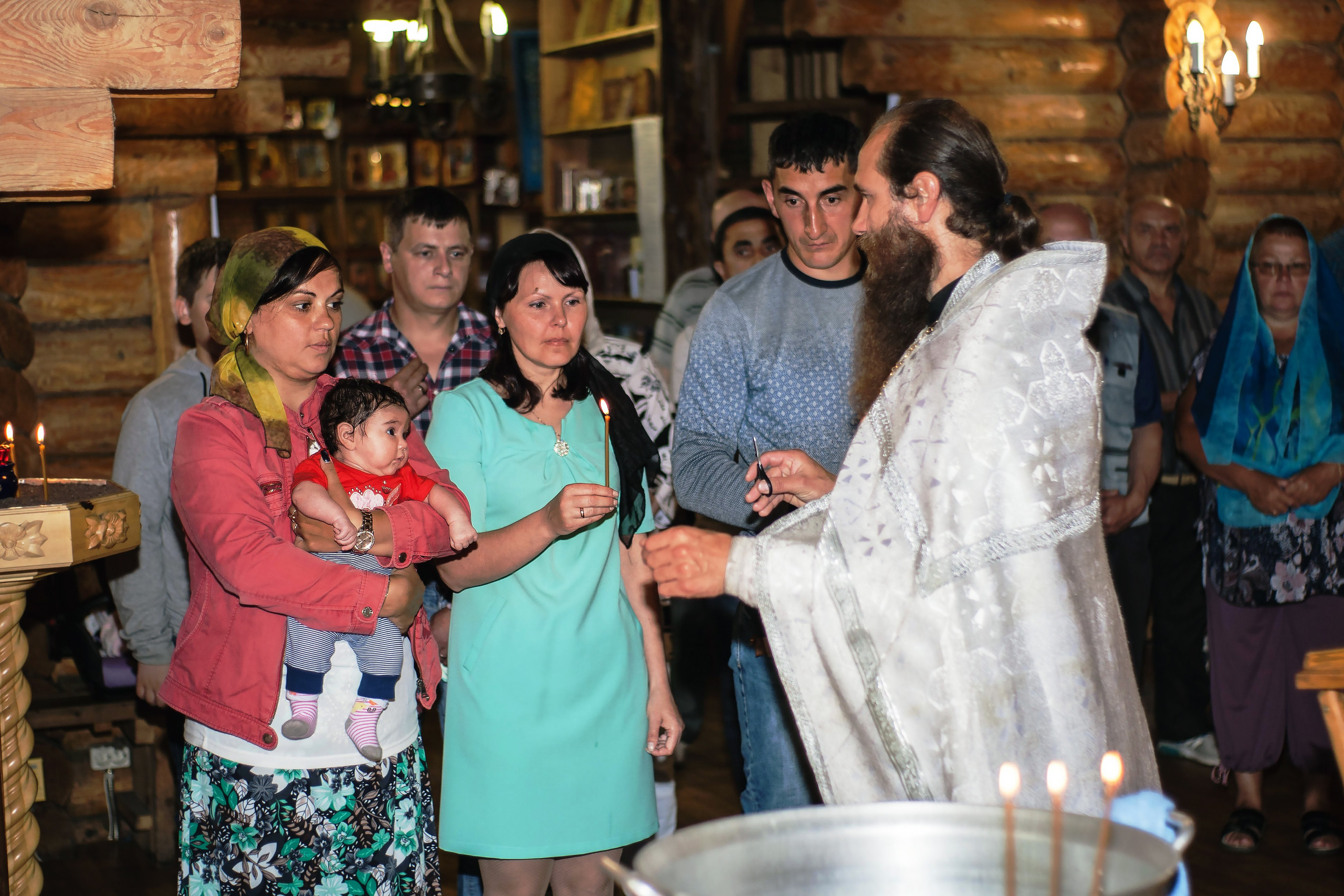 Крещение в храме Александра Невского (Петропавловск-Камчатский, июль 2017). Репортажная съемка в Москве и области. Анималистика