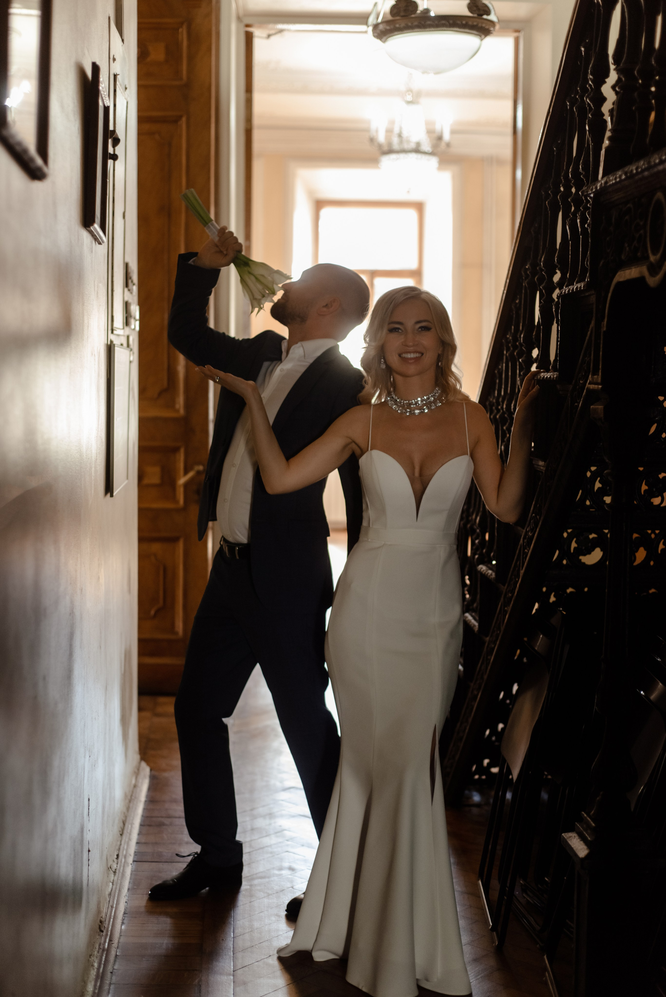 Свадьба в библиотеке Пушкина. Фотограф Диана Вальтер