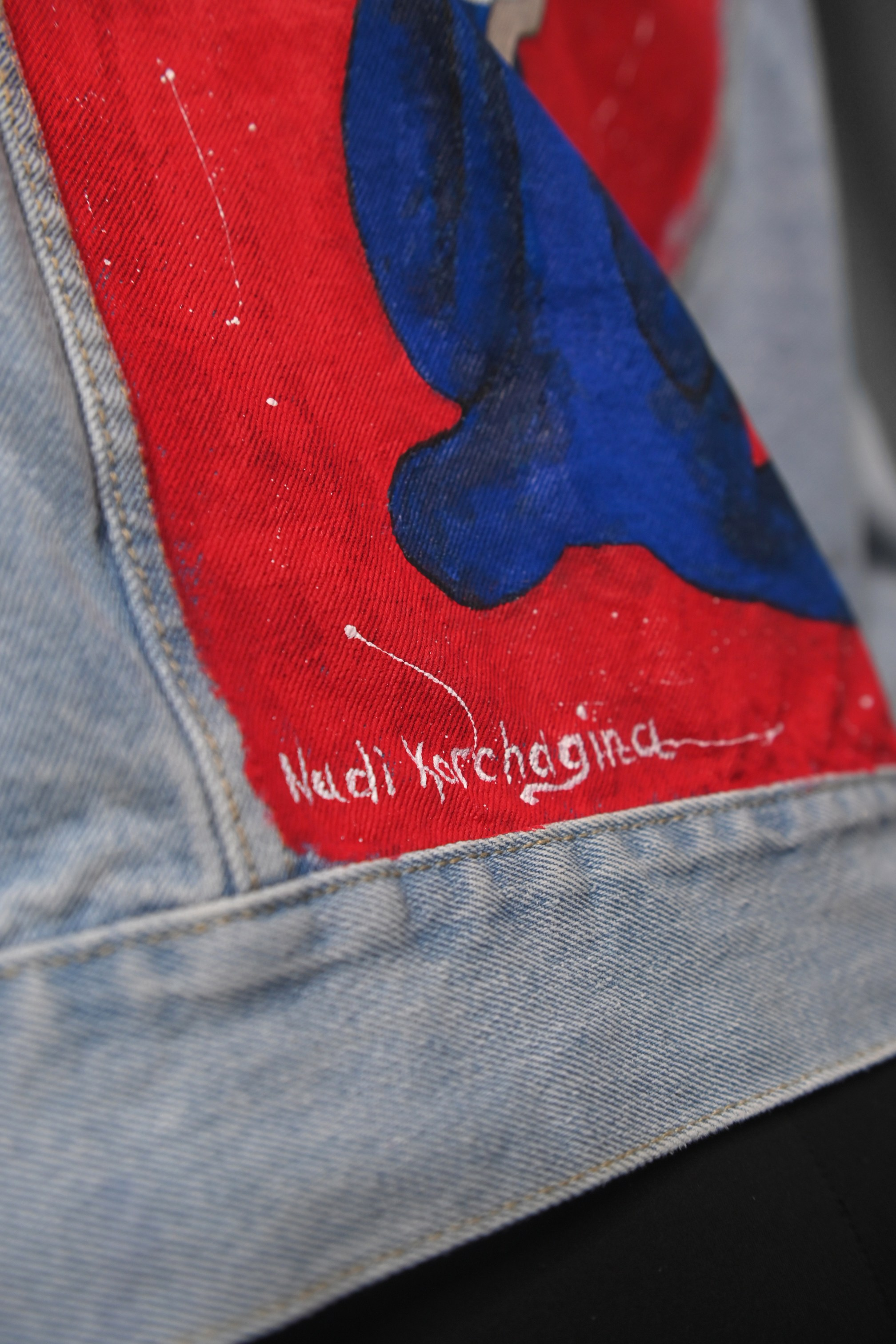 Роспись одежды. Художник интерьерных картин на заказ в Москве Nadi_Korchagina