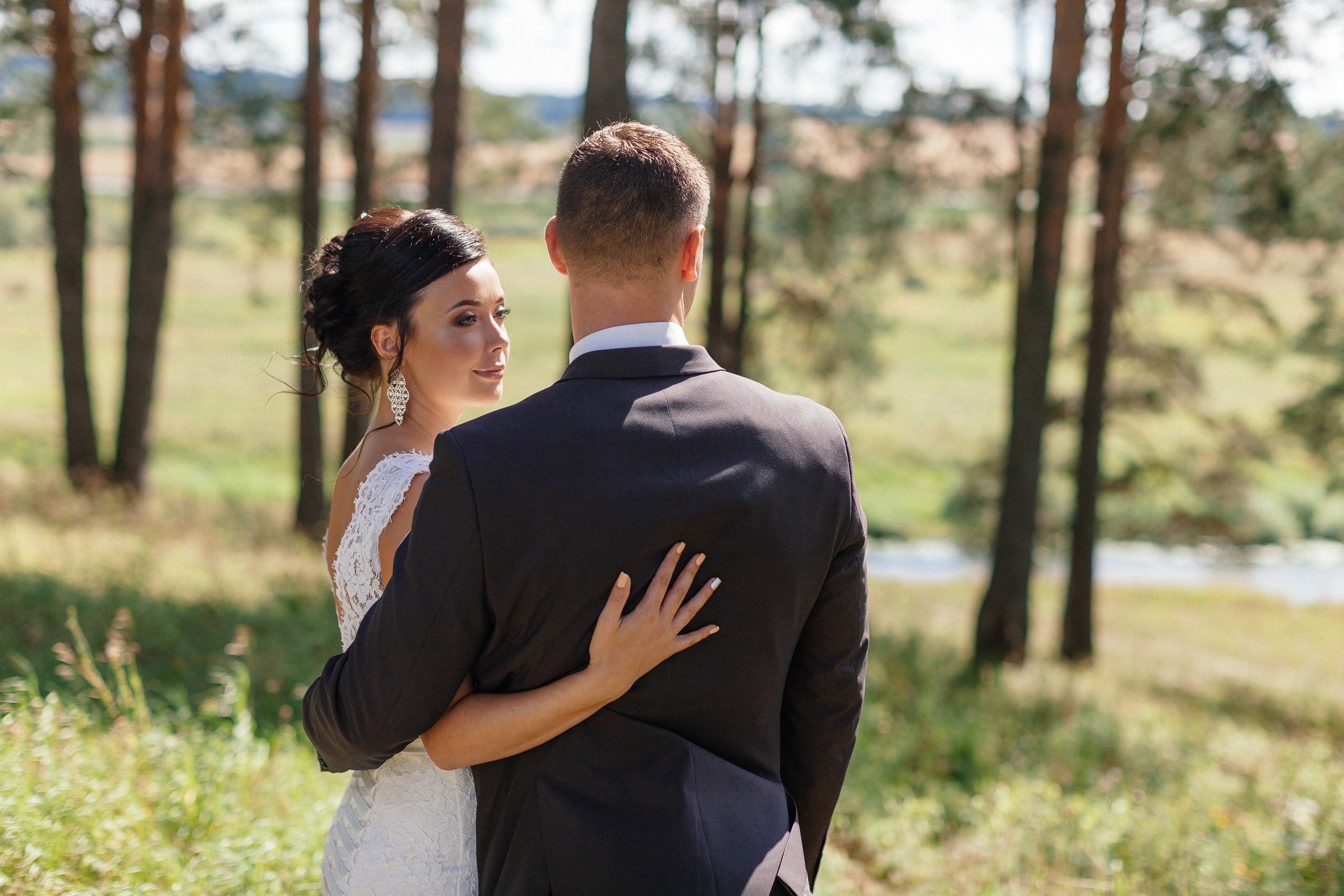 Загородная сьемка свадьбы в лесу. Олег Сверчков | Свадебный фотограф Вологда