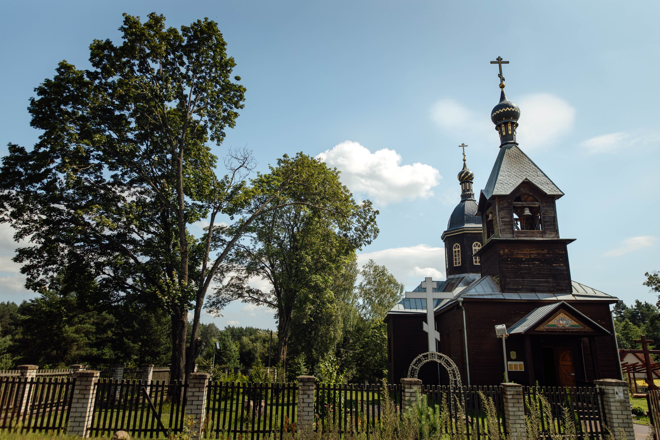 Крещение Тимофея, д. Киевец, храм Святой Троицы, август 2025