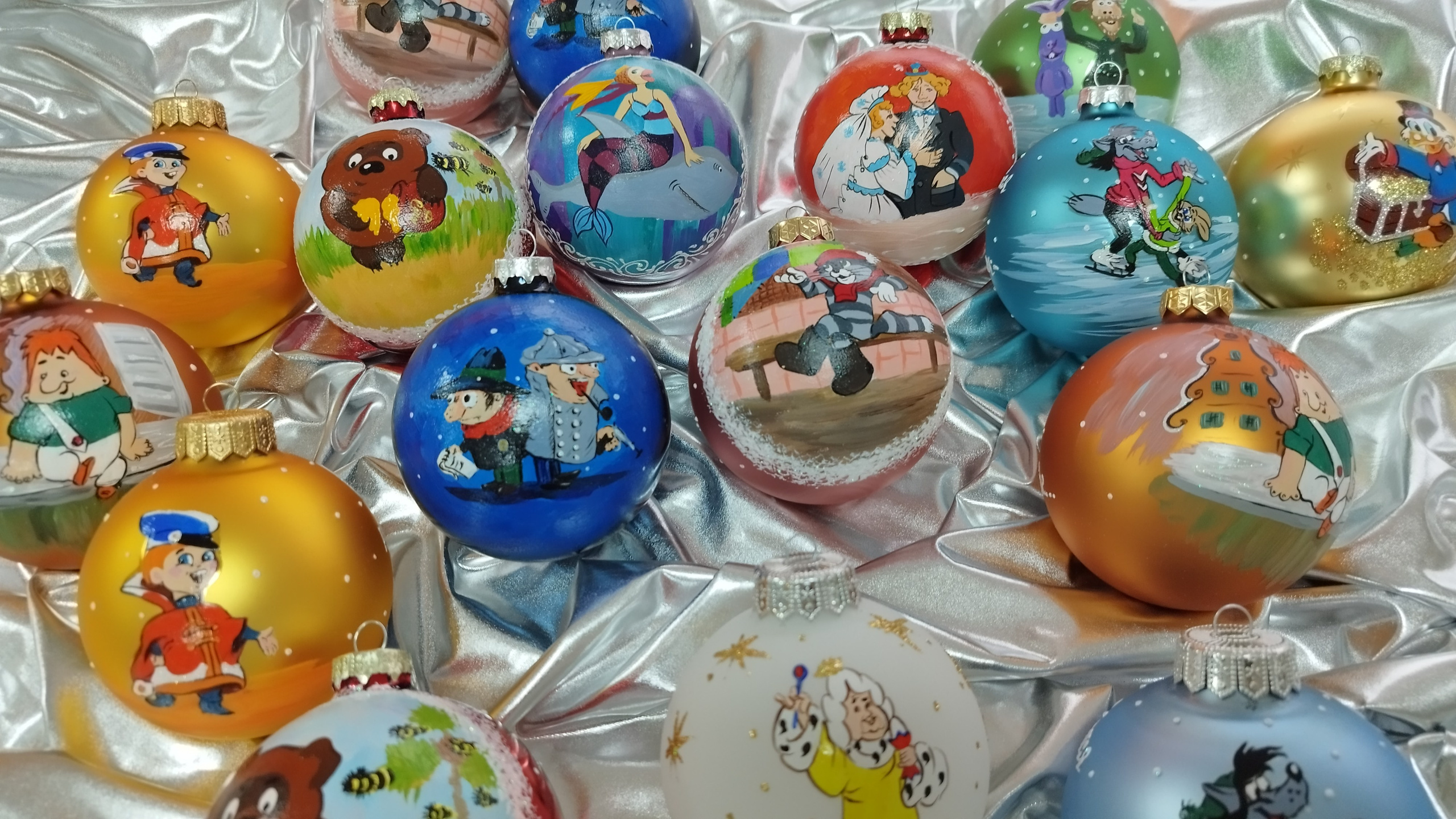 Елочные шары с героями мультфильма союзмультфильм