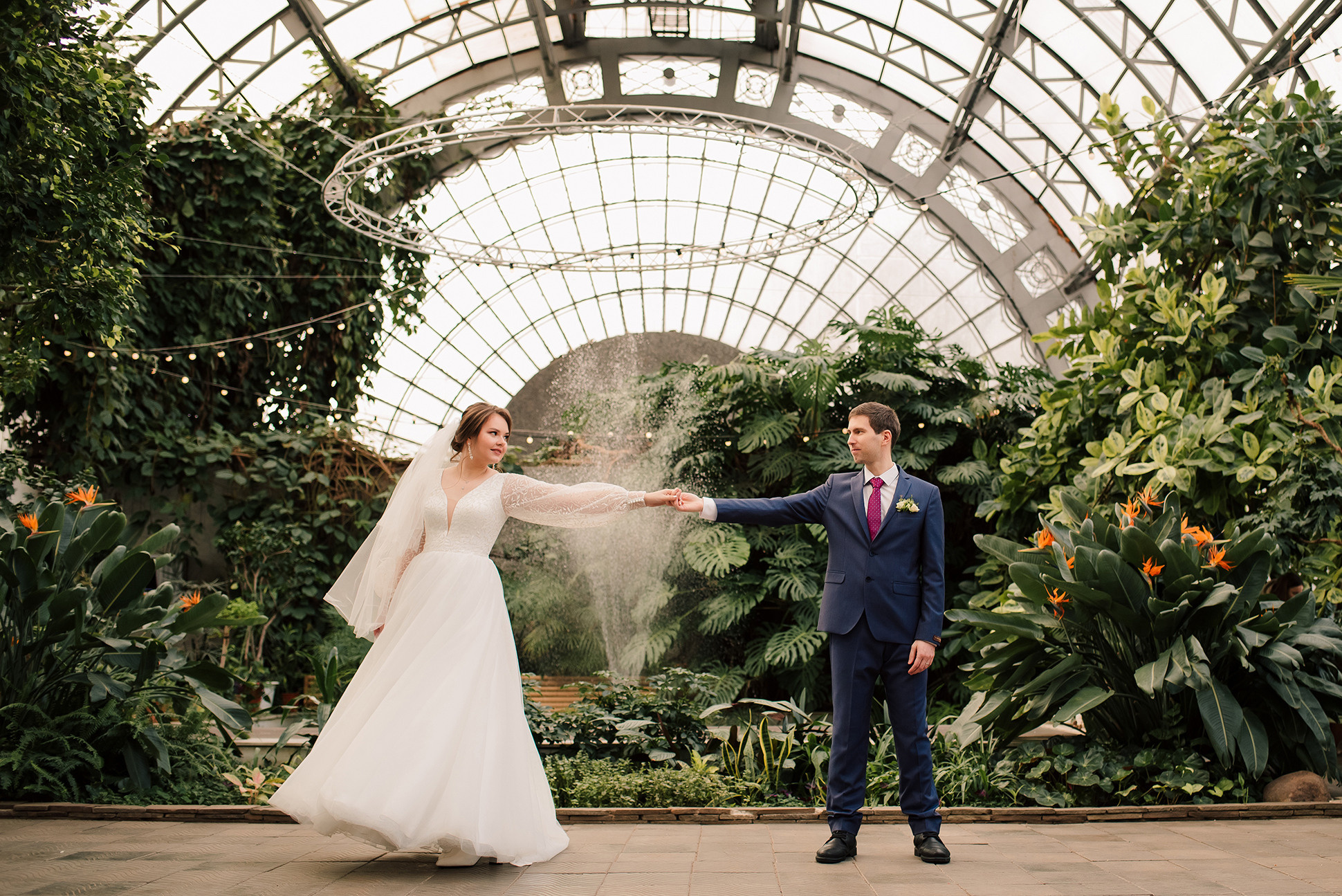 Наталия и Павел. Оранжерея Таврического сада. Семейный и Свадебный фотограф. Санкт-Петербург. Пушкин