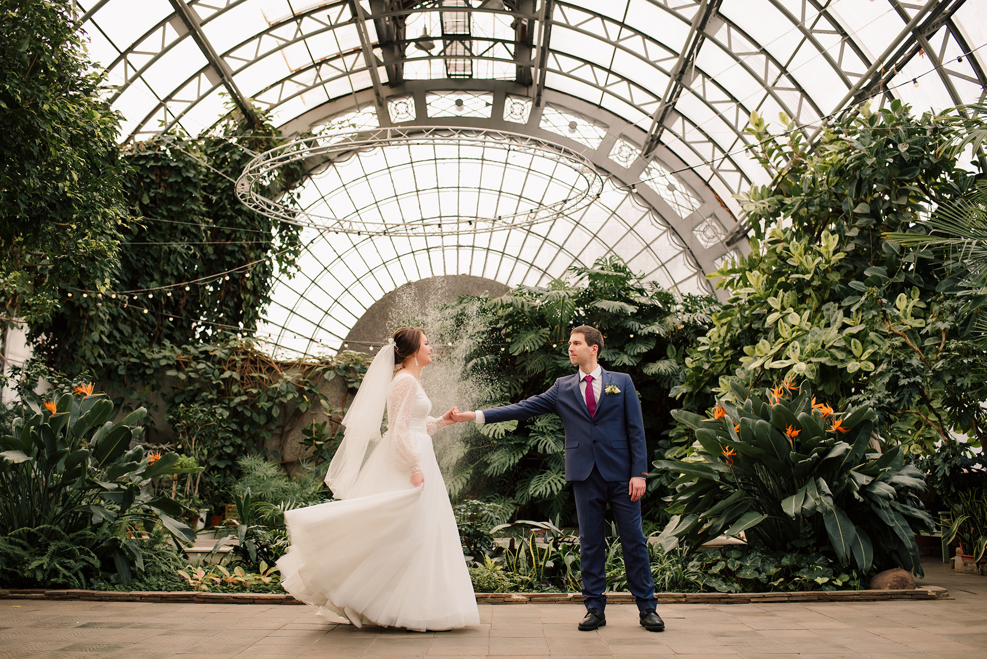 Наталия и Павел. Оранжерея Таврического сада. Семейный и Свадебный фотограф. Санкт-Петербург. Пушкин