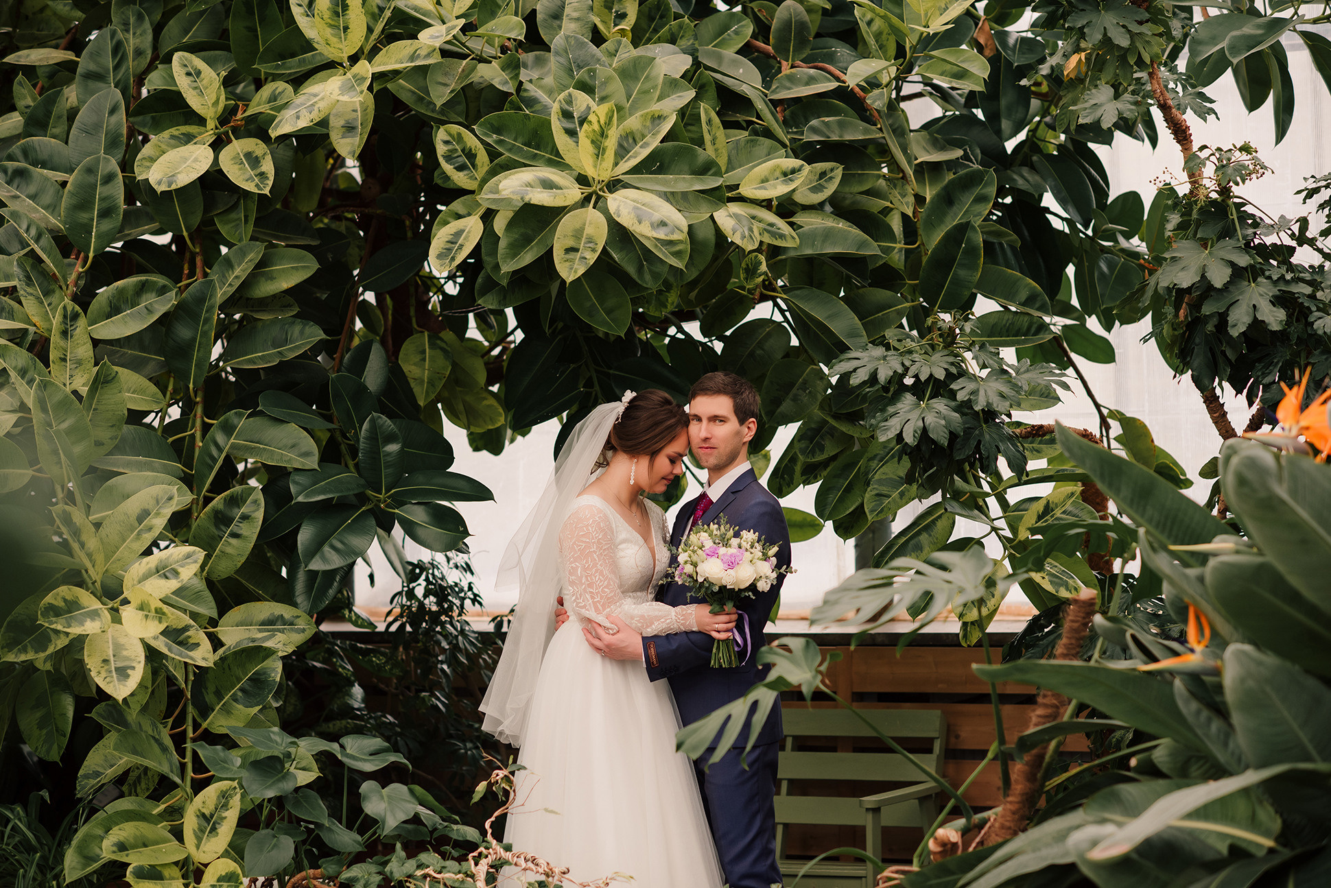 Наталия и Павел. Оранжерея Таврического сада. Семейный и Свадебный фотограф. Санкт-Петербург. Пушкин