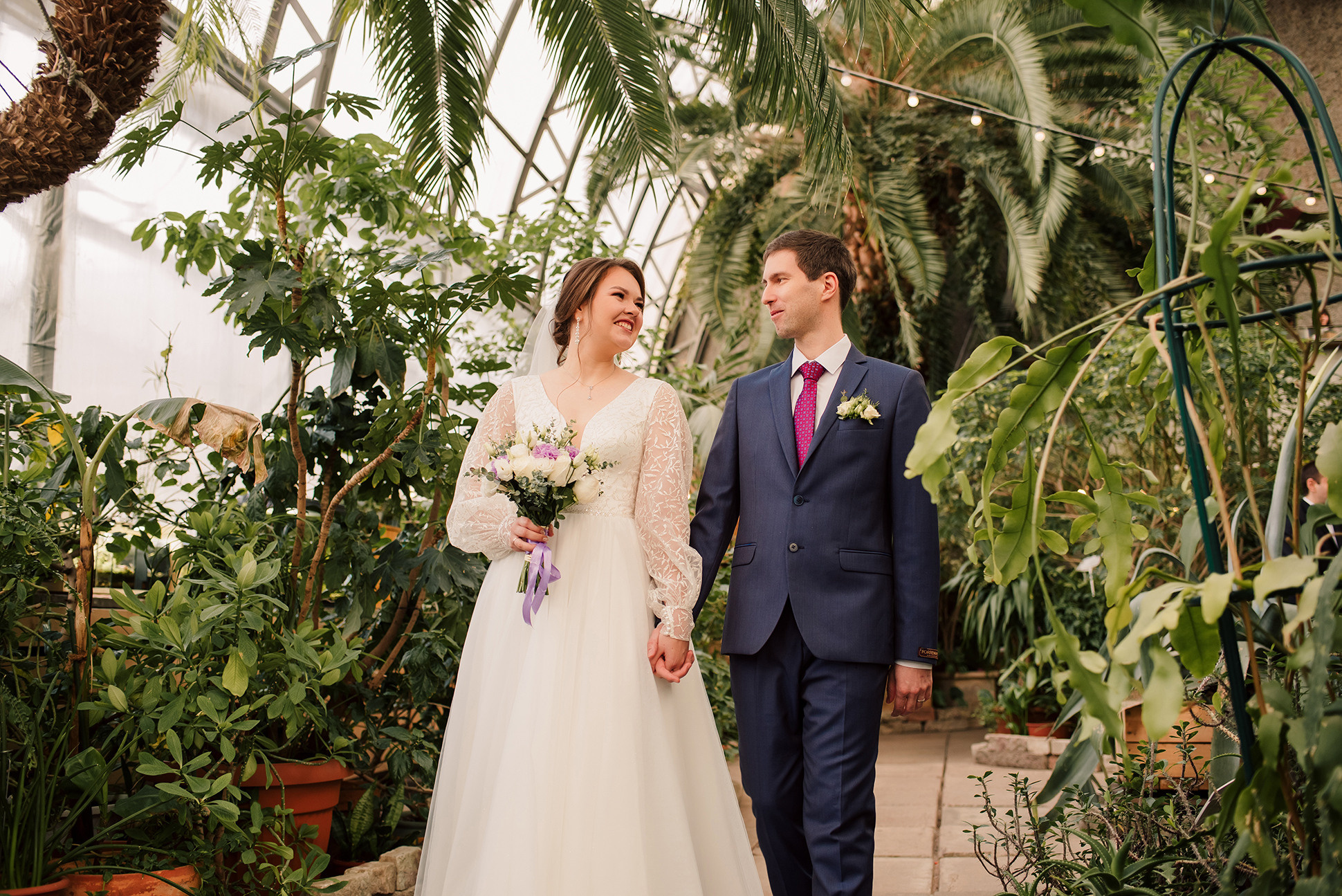 Наталия и Павел. Оранжерея Таврического сада. Семейный и Свадебный фотограф. Санкт-Петербург. Пушкин