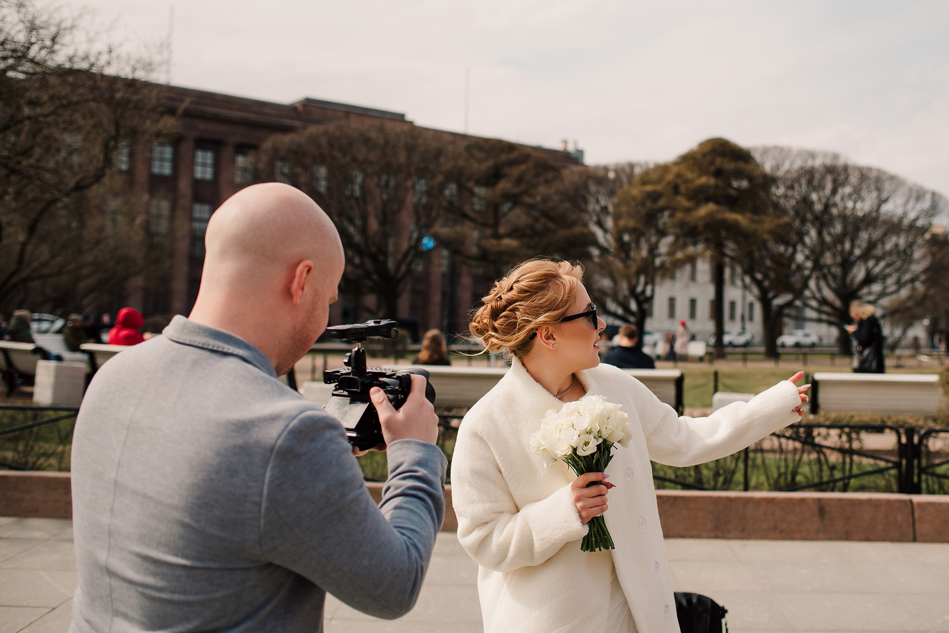 Юля и Миша. Красивое утро и Витебский вокзал. Семейный и Свадебный фотограф. Санкт-Петербург. Пушкин