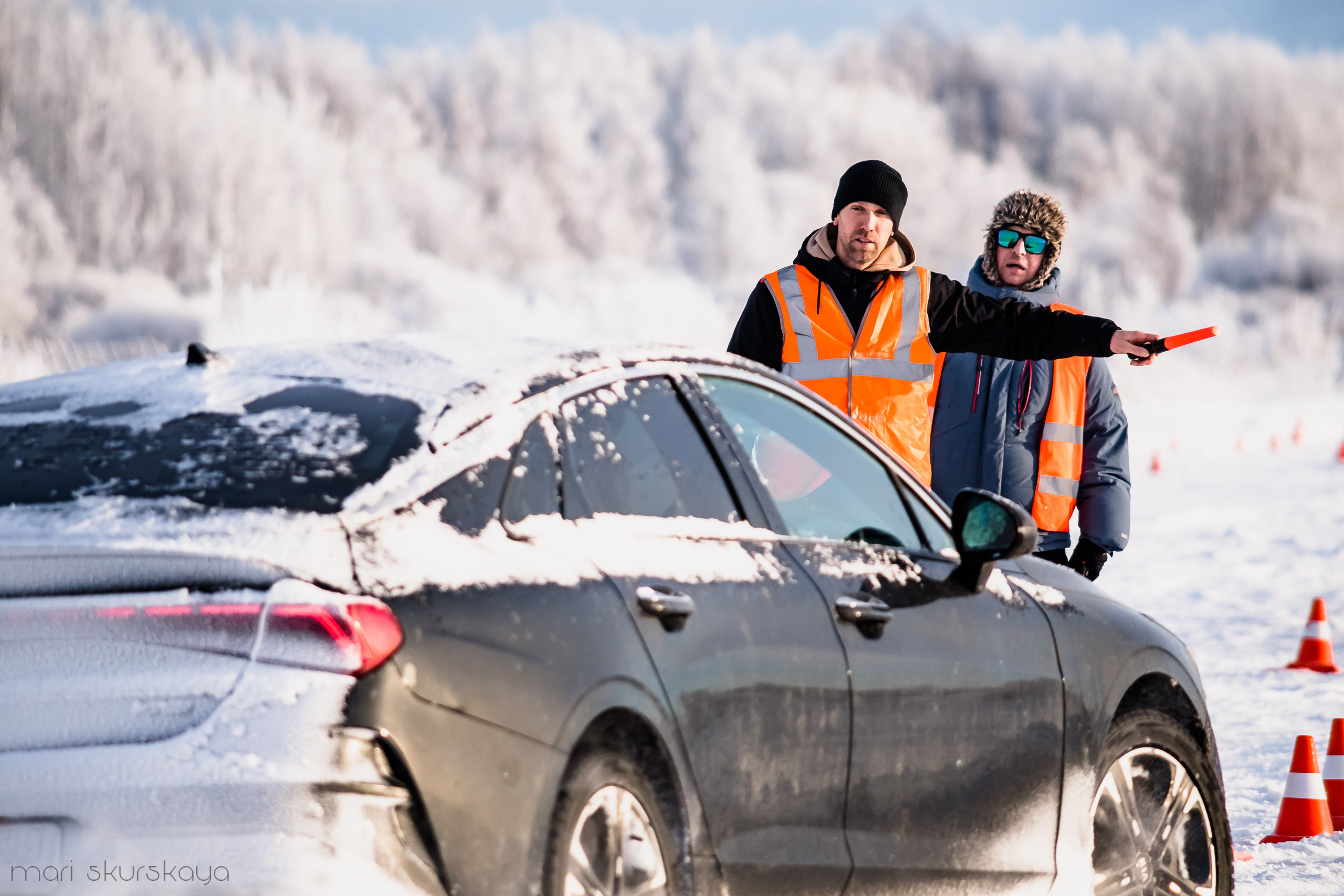 Контраварийная практика вождения автомобиля. Мотофотограф в Санкт-Петербурге Мария Скурская