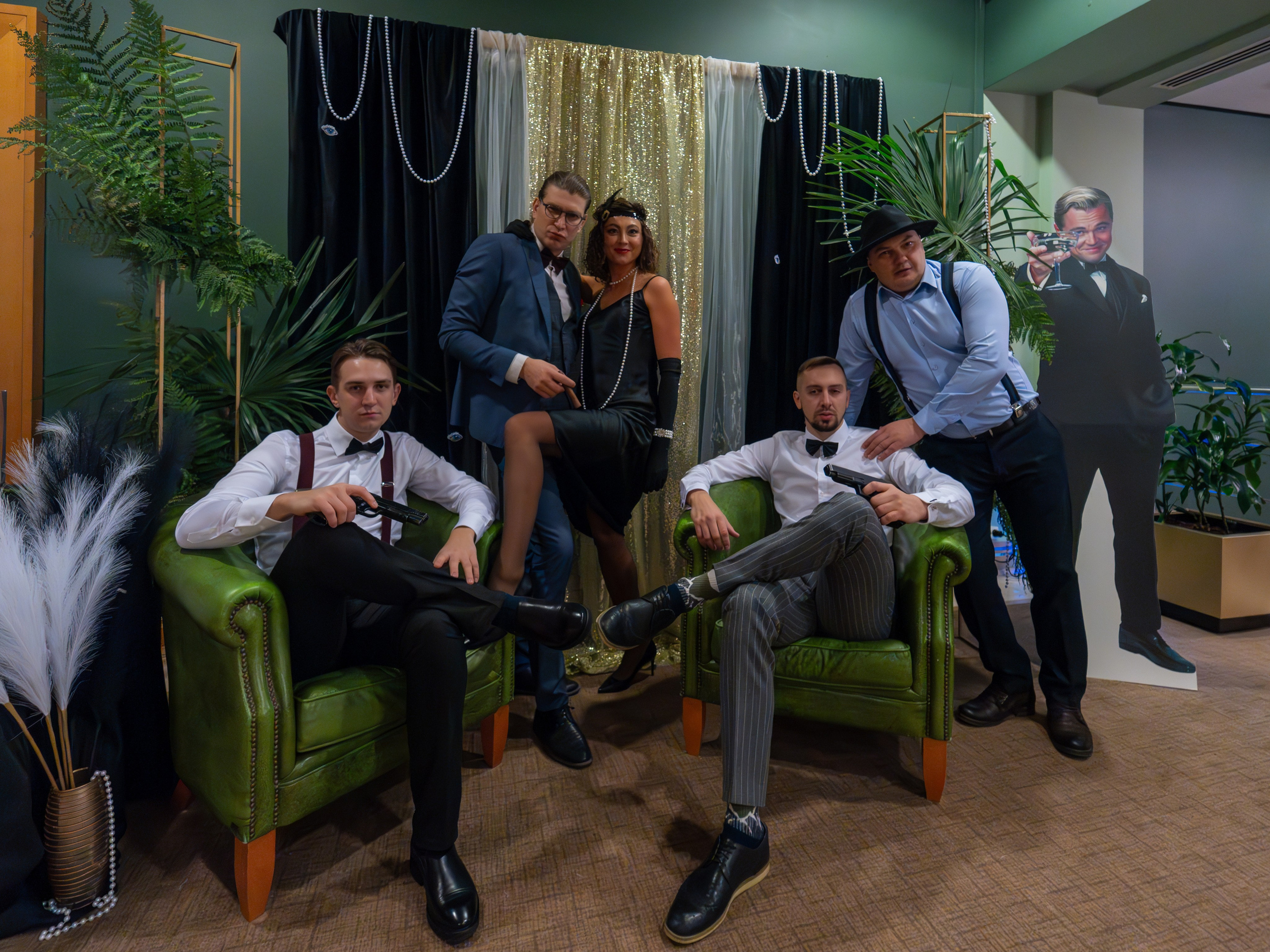 Новый год в стиле Great Gatsby. Репортажный фотограф в Красной Поляне и Сочи Павлюченко Екатерина