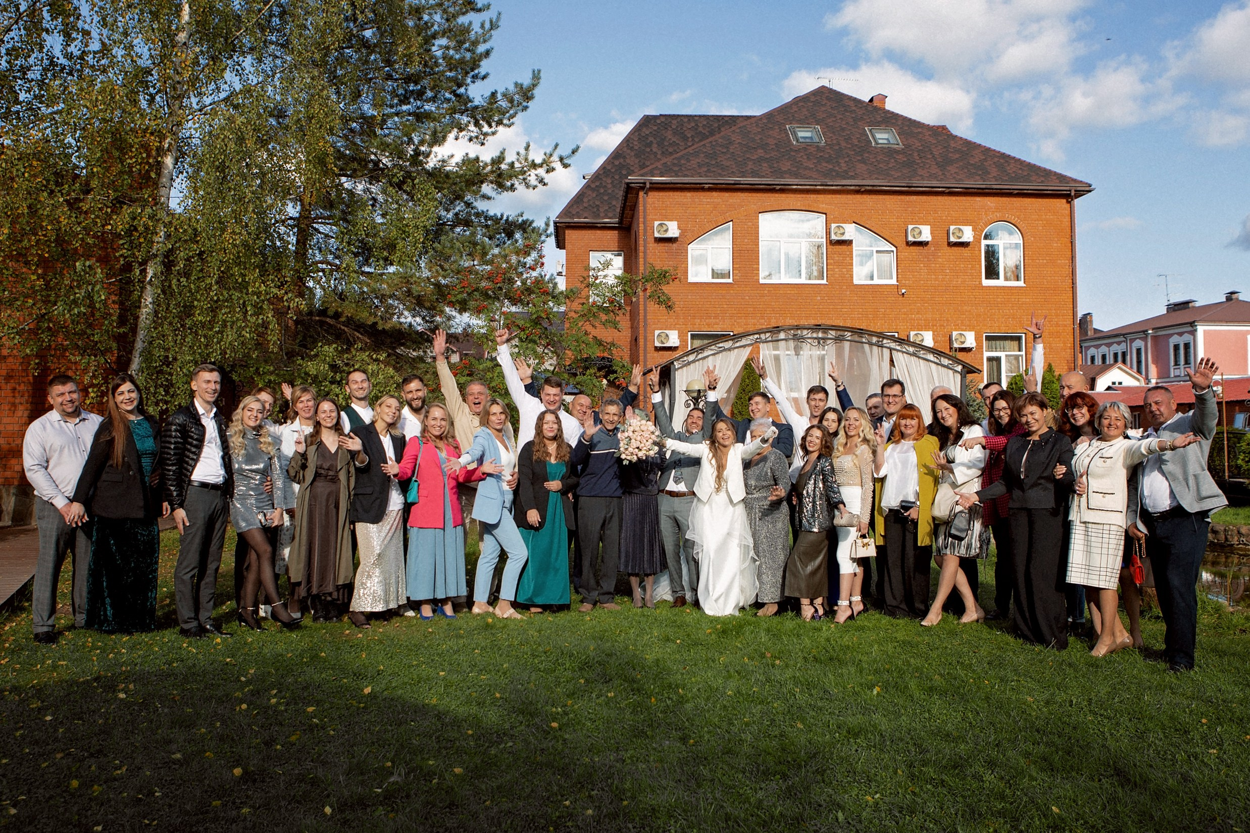 Свадьба с гостями. Свадебный и портретный фотограф Москва