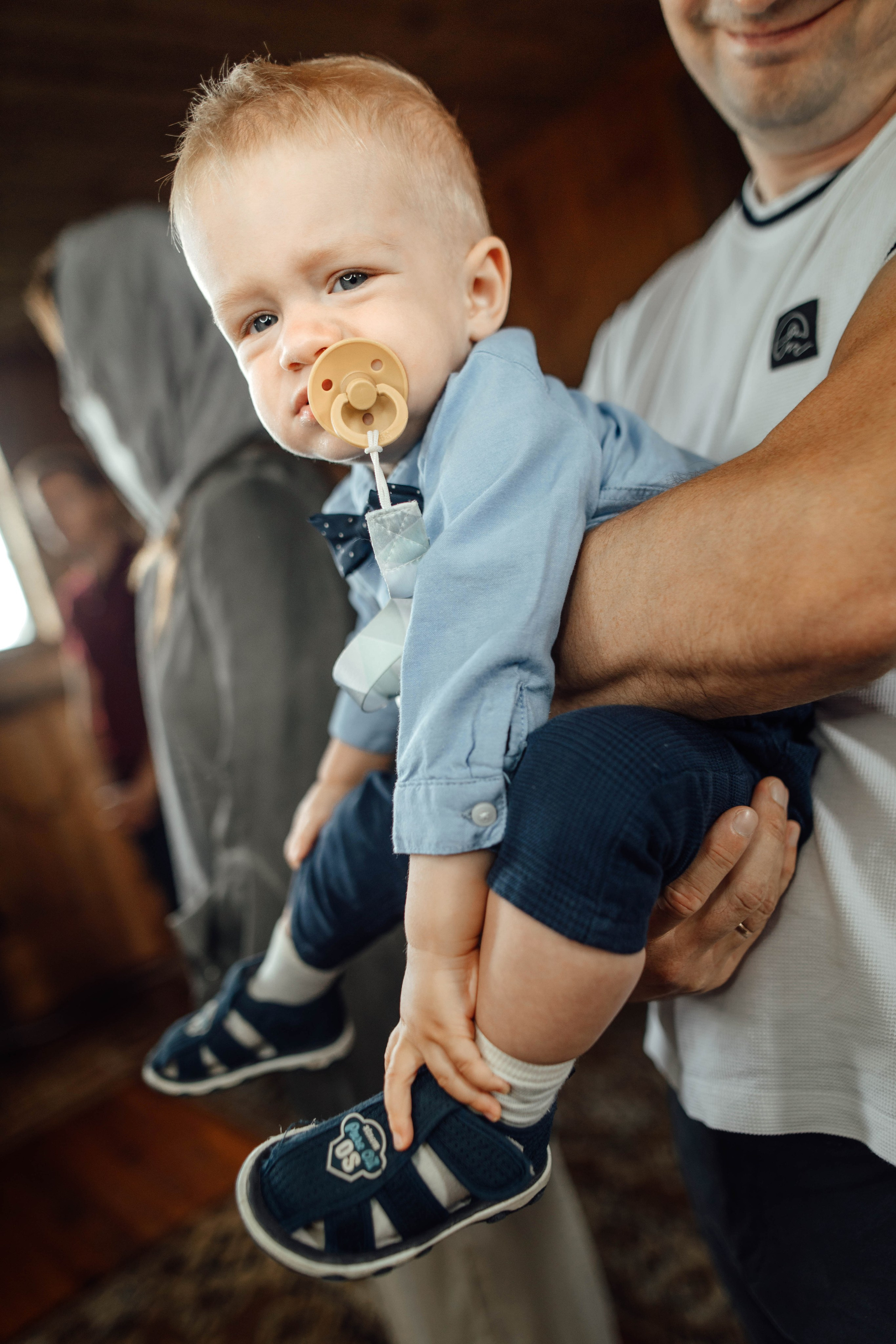 Крещение Тимофея, д. Киевец, храм Святой Троицы, август 2025