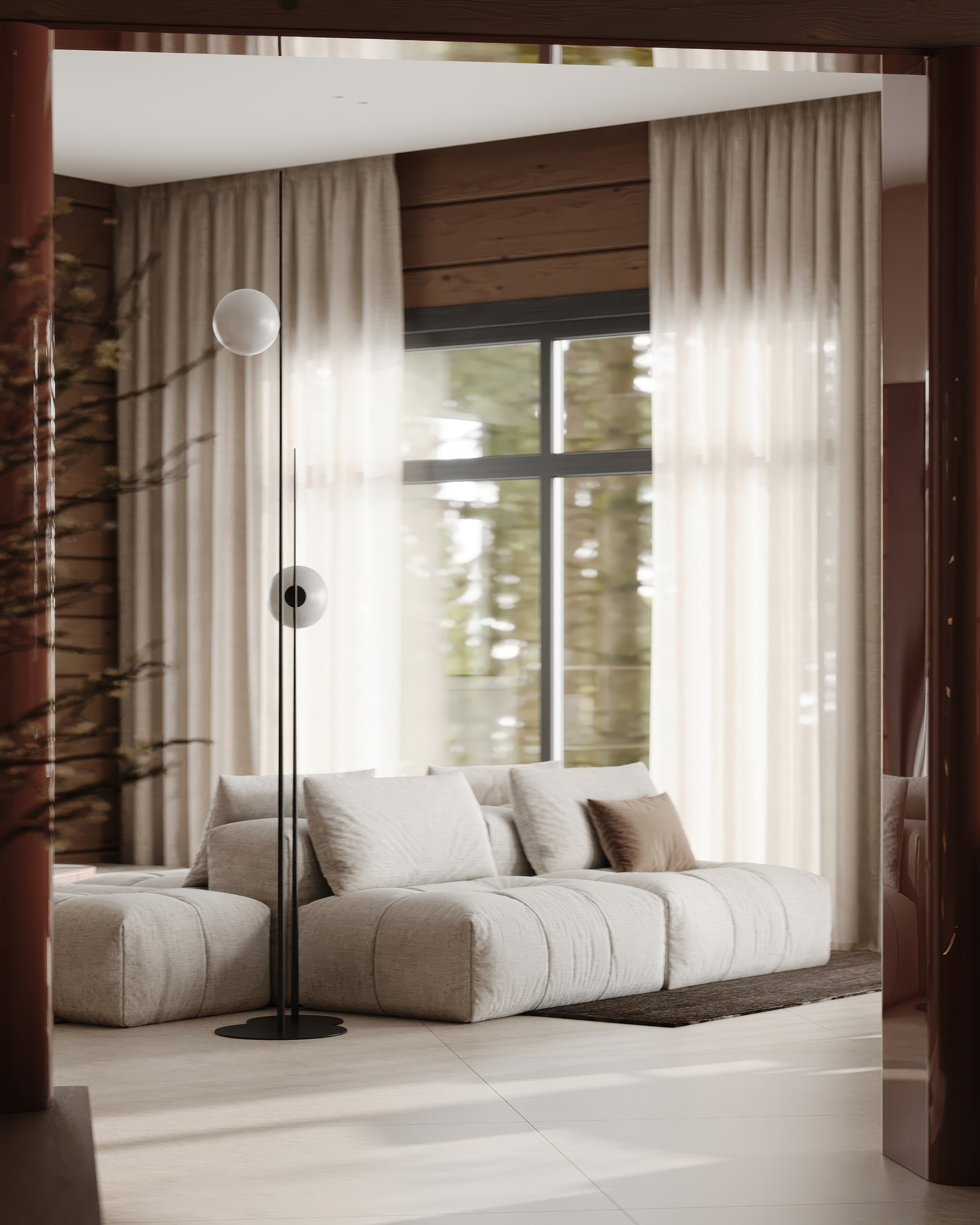 Частный дом/ Дизайнер: LINES DESIGN. Студия интерьерной визуализации tmshkn.vis