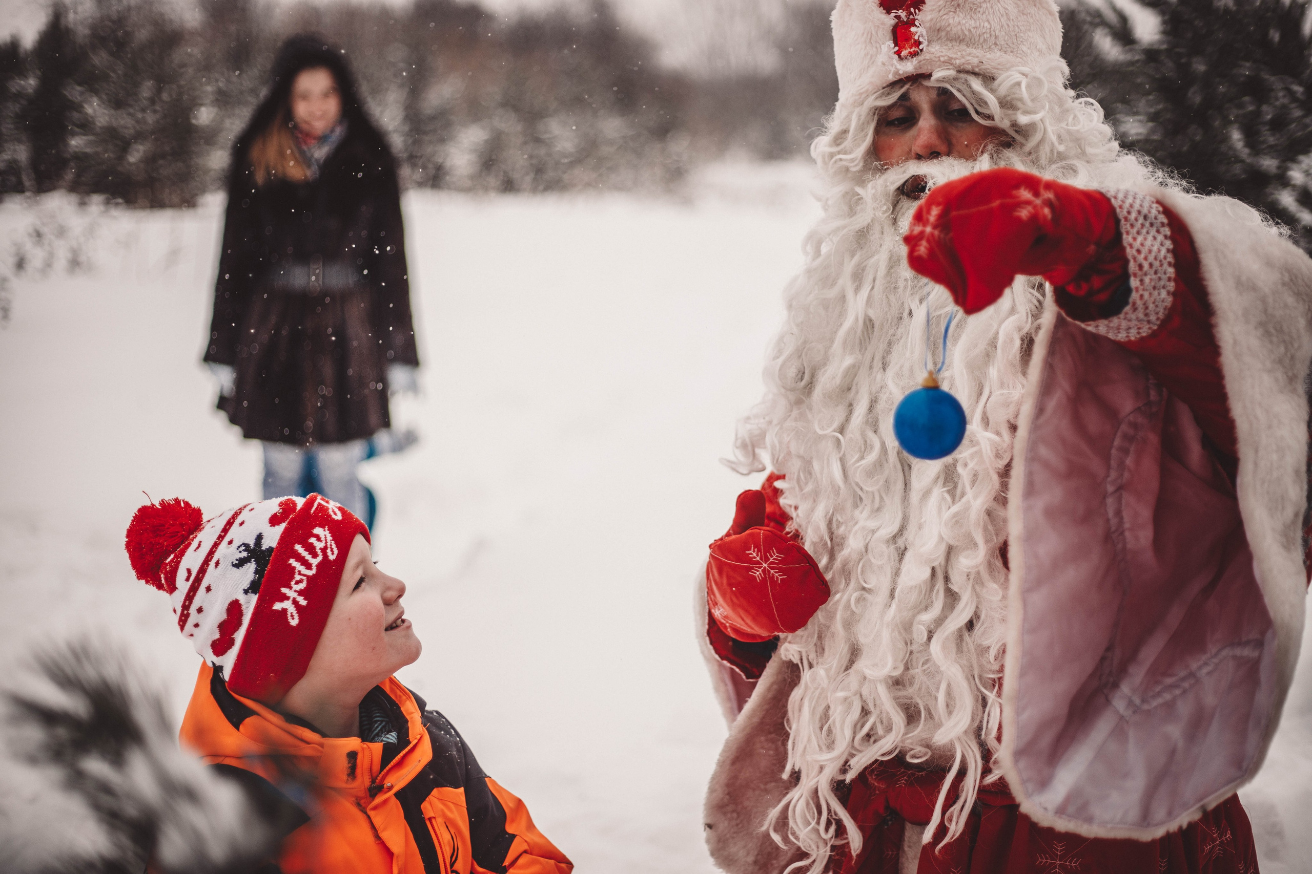Фотопроект - Волшебная встреча с Дедом Морозом. Семейный и женский фотограф Кемерово Мария Степ