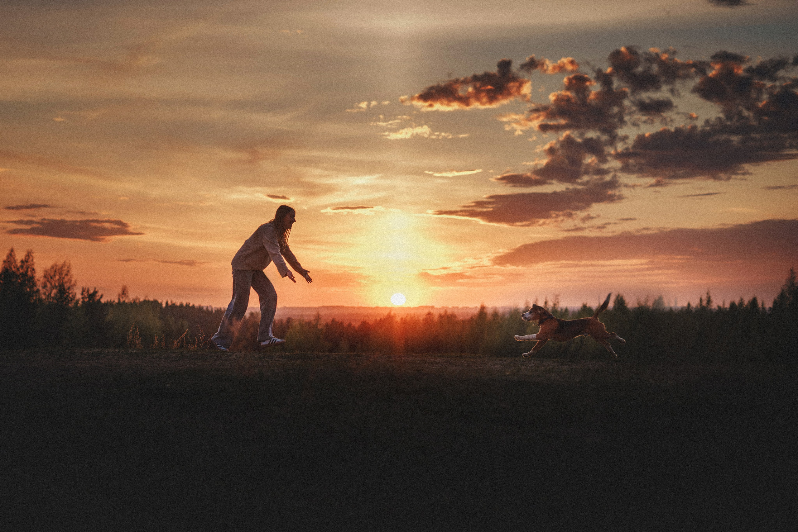 Юля и Зайфер. Фотограф анималист Осипчикова Мария