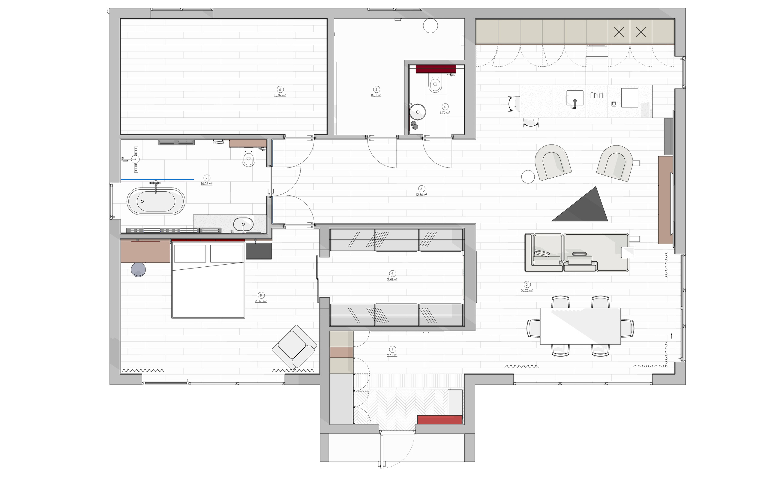 ПРОЕКТ JASMIN|КАЛИНИНГРАД. ДИЗАЙНЕР ИНТЕРЬЕРА|ВАЛЕРИЯ БУКИНА