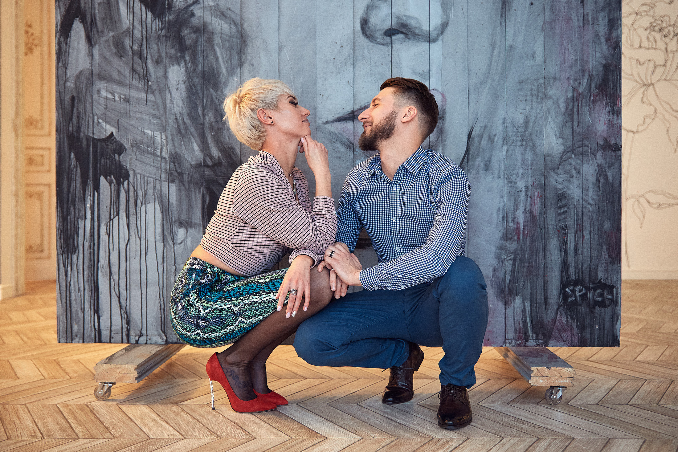 Фотосессия в студии для пары. Свадебный фотограф Антон Артюшин. Работаю в Нижнем Новгороде и Москве