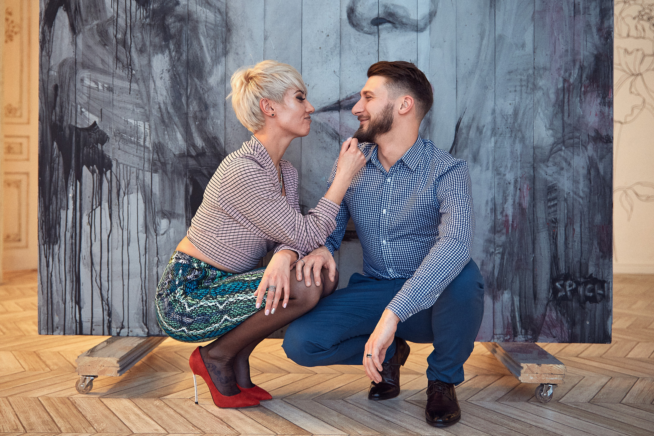 Фотосессия в студии для пары. Свадебный фотограф Антон Артюшин. Работаю в Нижнем Новгороде и Москве