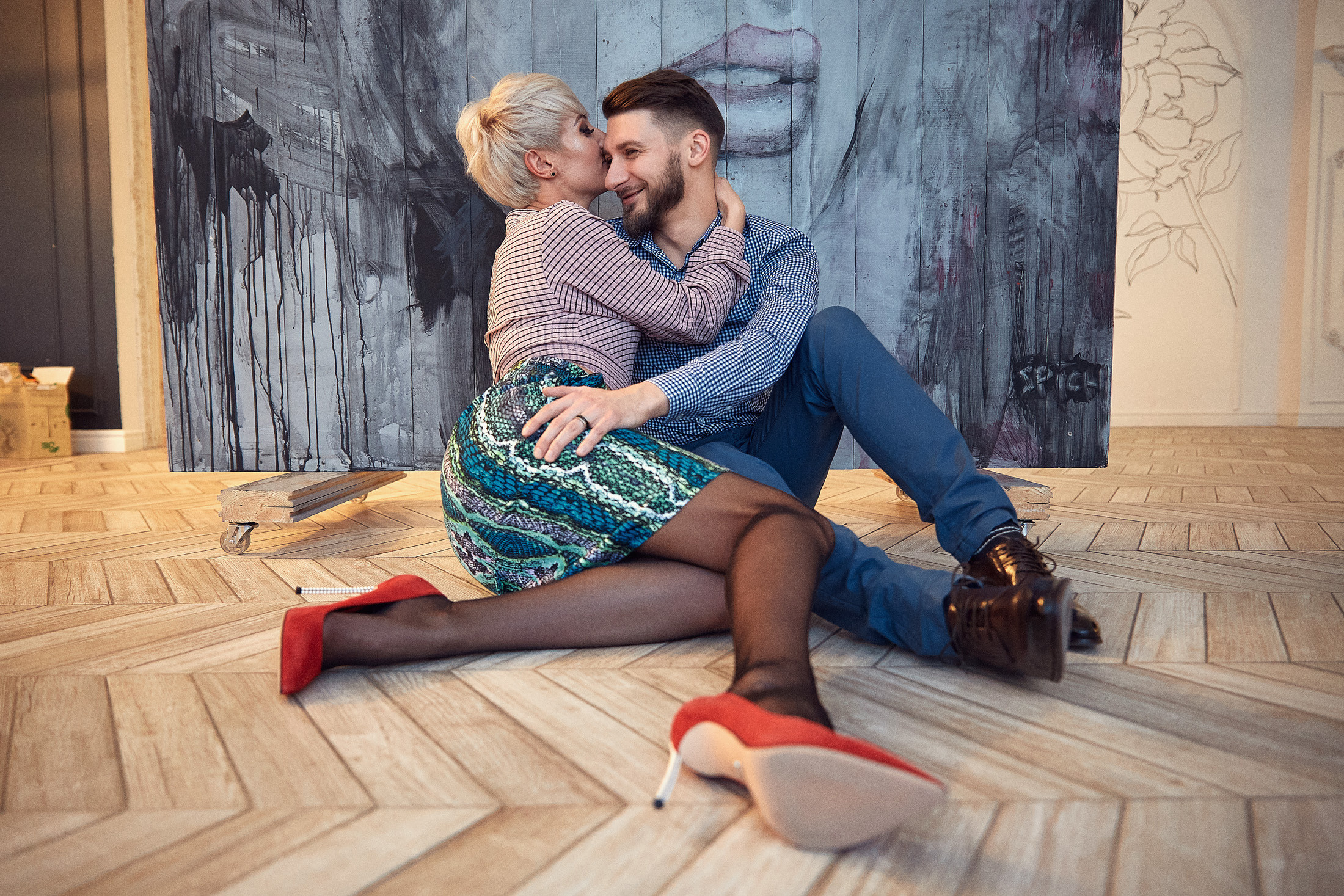 Фотосессия в студии для пары. Свадебный фотограф Антон Артюшин. Работаю в Нижнем Новгороде и Москве