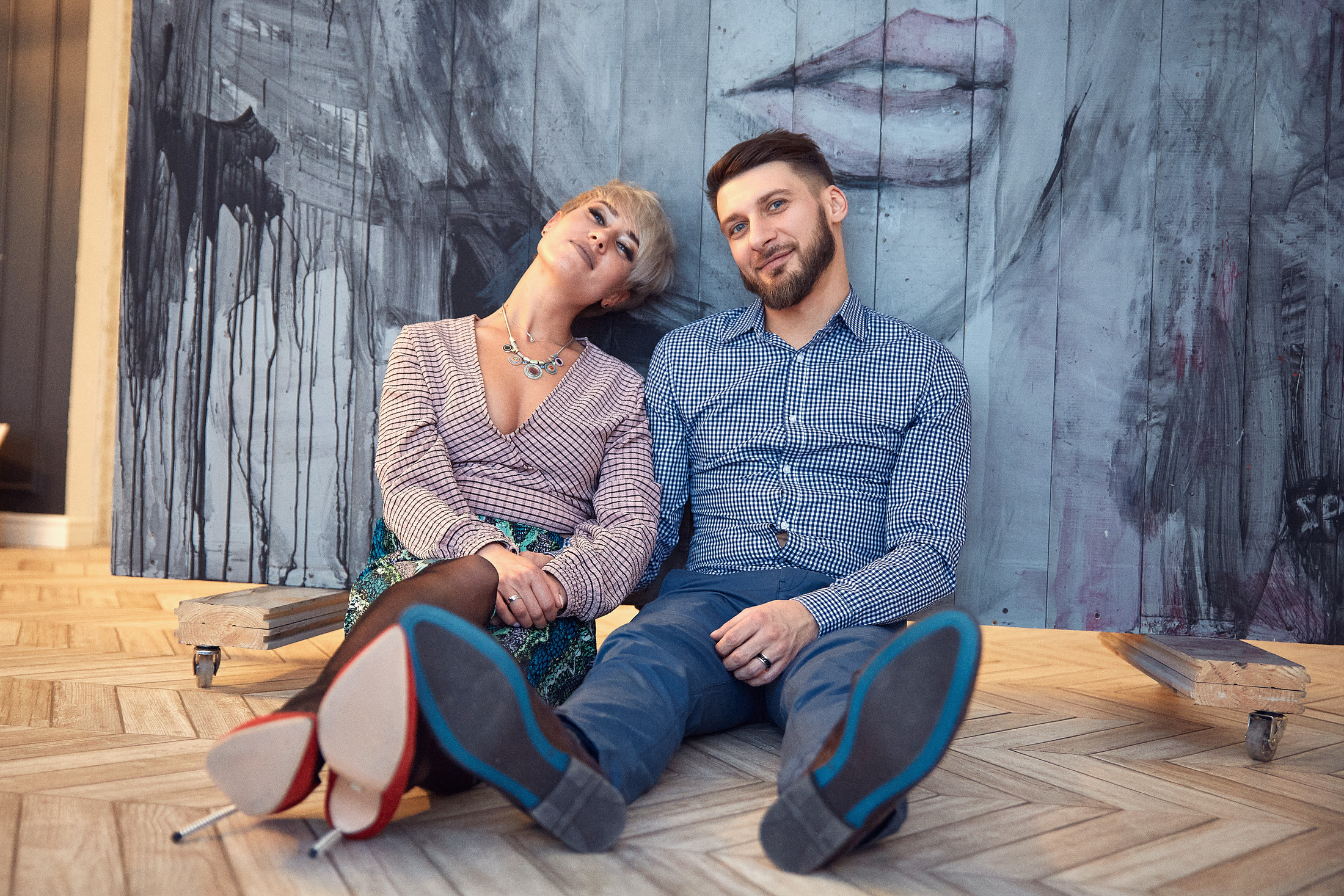 Фотосессия в студии для пары. Свадебный фотограф Антон Артюшин. Работаю в Нижнем Новгороде и Москве