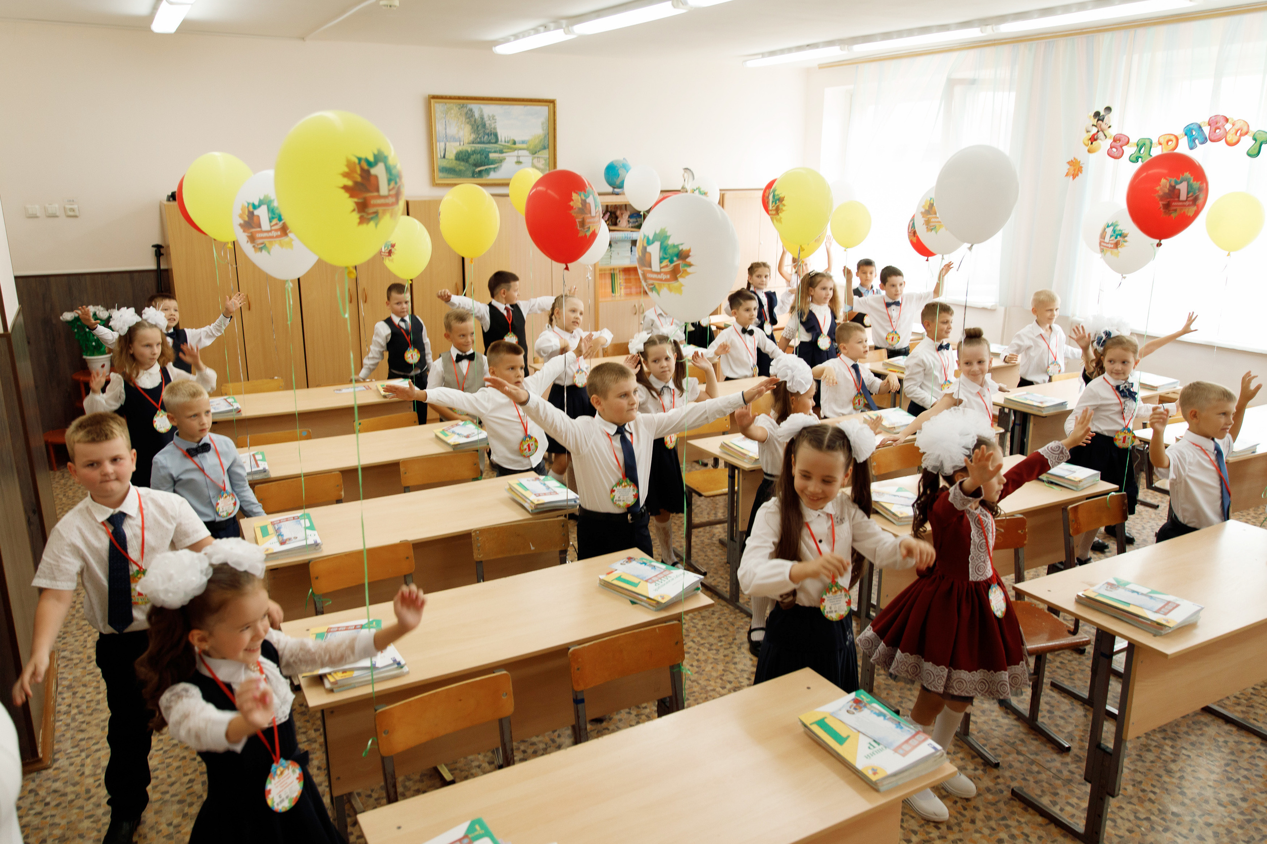 Школа № 33 1 «А» класс. Свадебный, семейный и школьный фотограф в Сызрани Максим Баталов