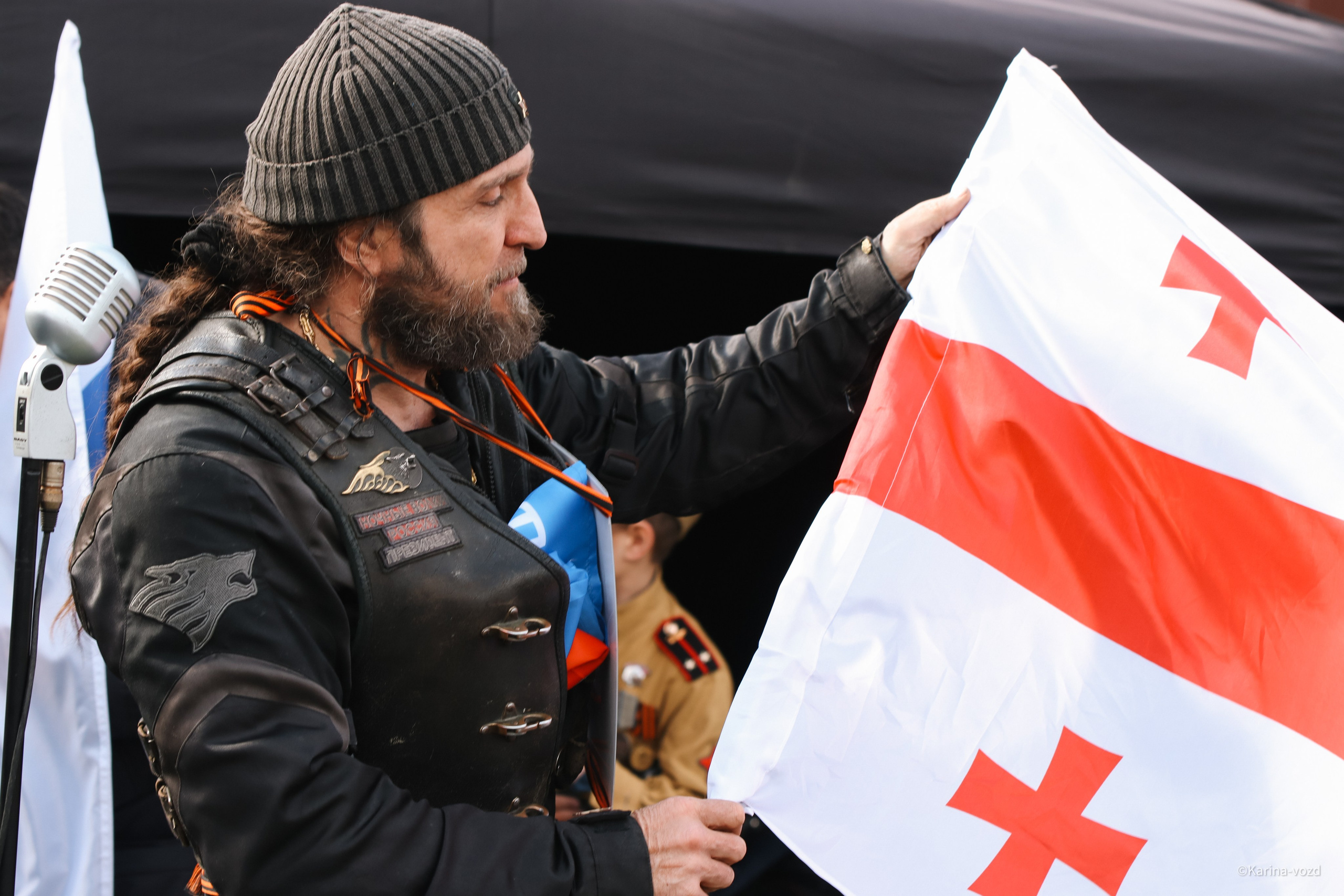 Открытие мотосезона 2025 «Ночные Волки"/ Москва. Репортажный фотограф в Москве и Зеленограде Karina-vozd