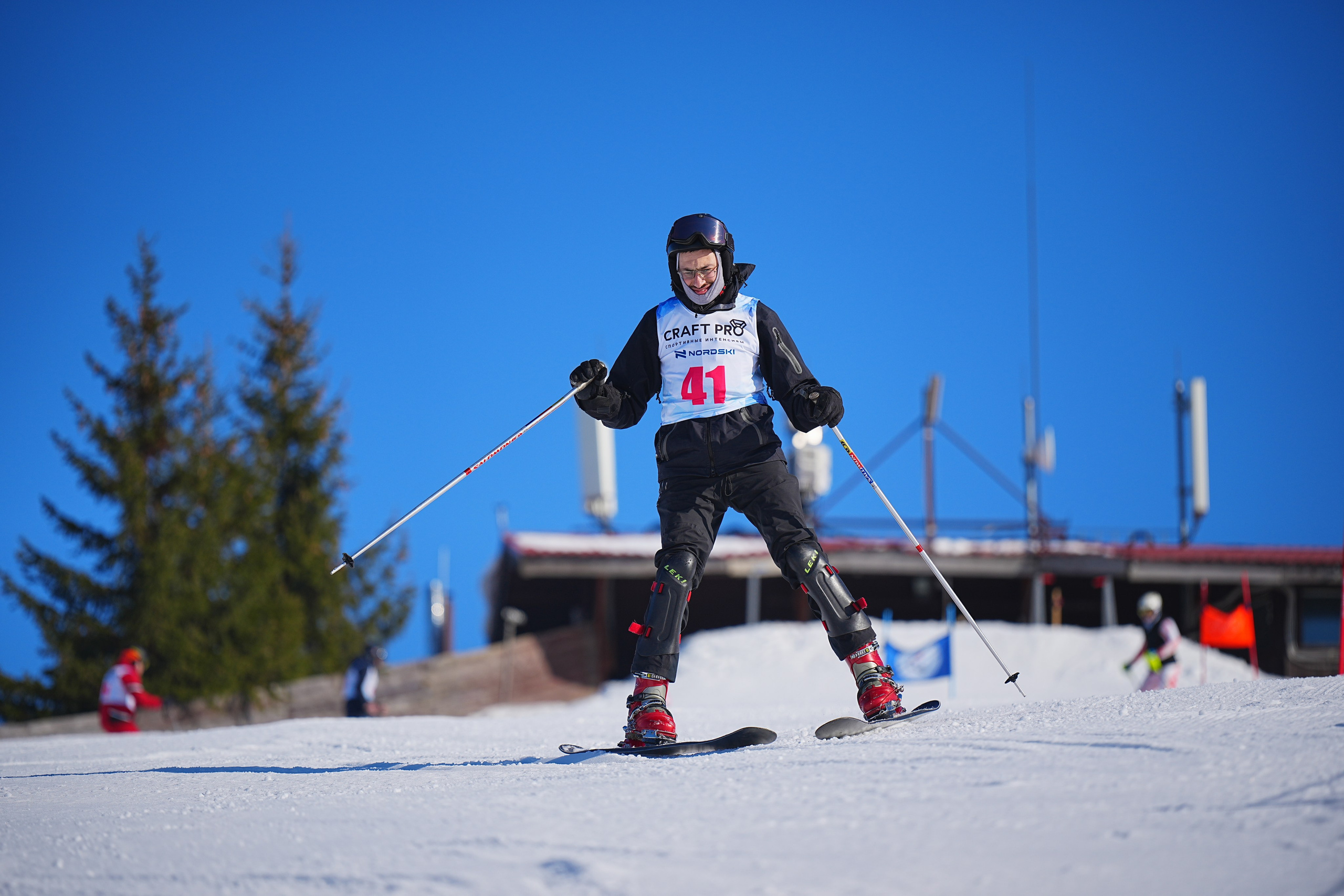 Шуколово. Открытое Первенство МФТИ по горным лыжам. GS, Telemark, 2024. Фотограф Студитский Евгений