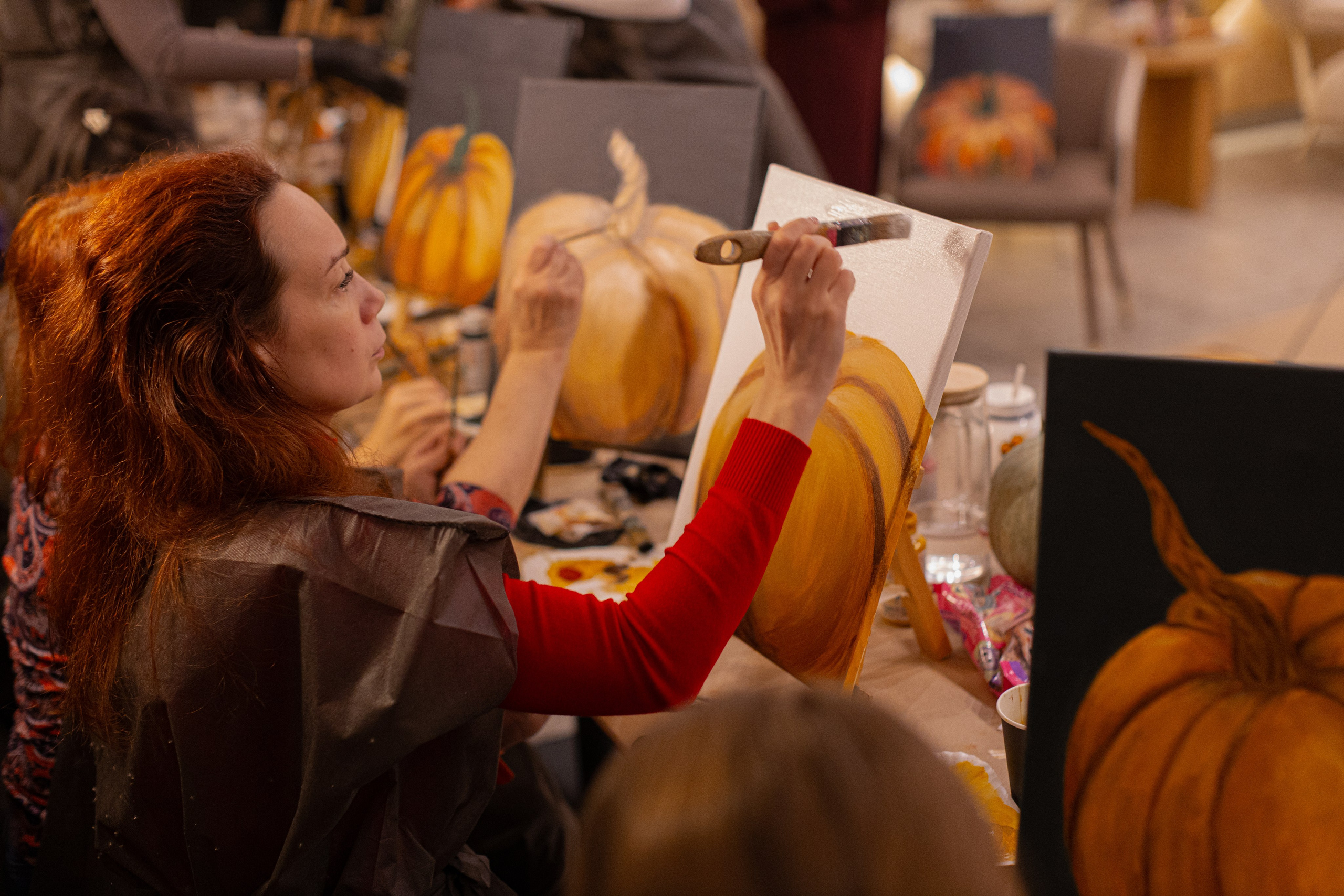 МК Тыква в кафе Здрасте. Анастасия Ракчеева Художник