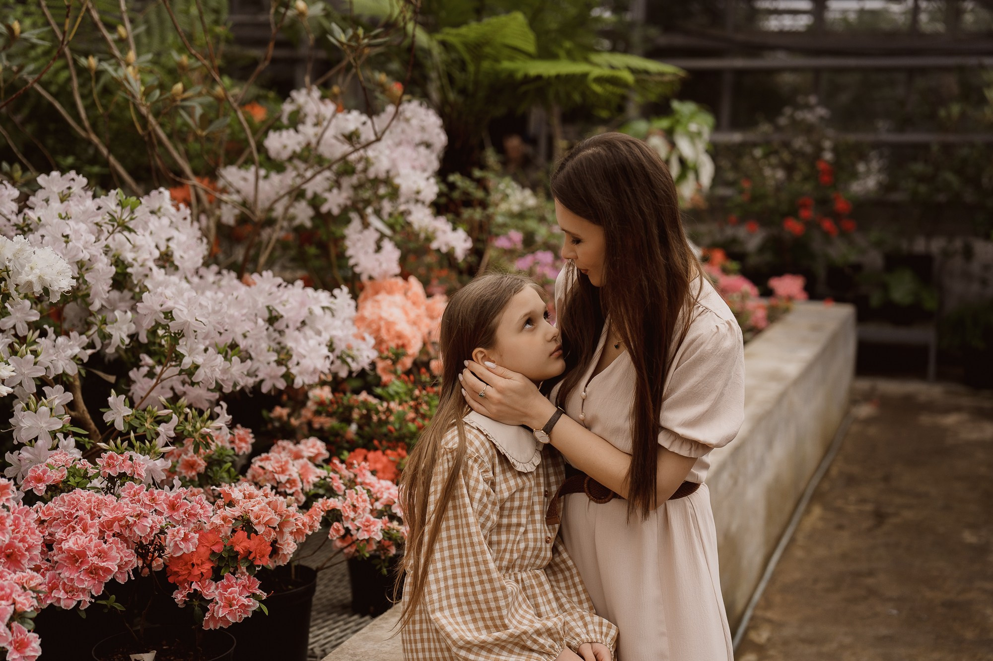 Алина и мама Алёна. Фондовая оранжерея. Семейный и детский фотограф в Сергиев Посаде, Хотьково Якимчук Любовь