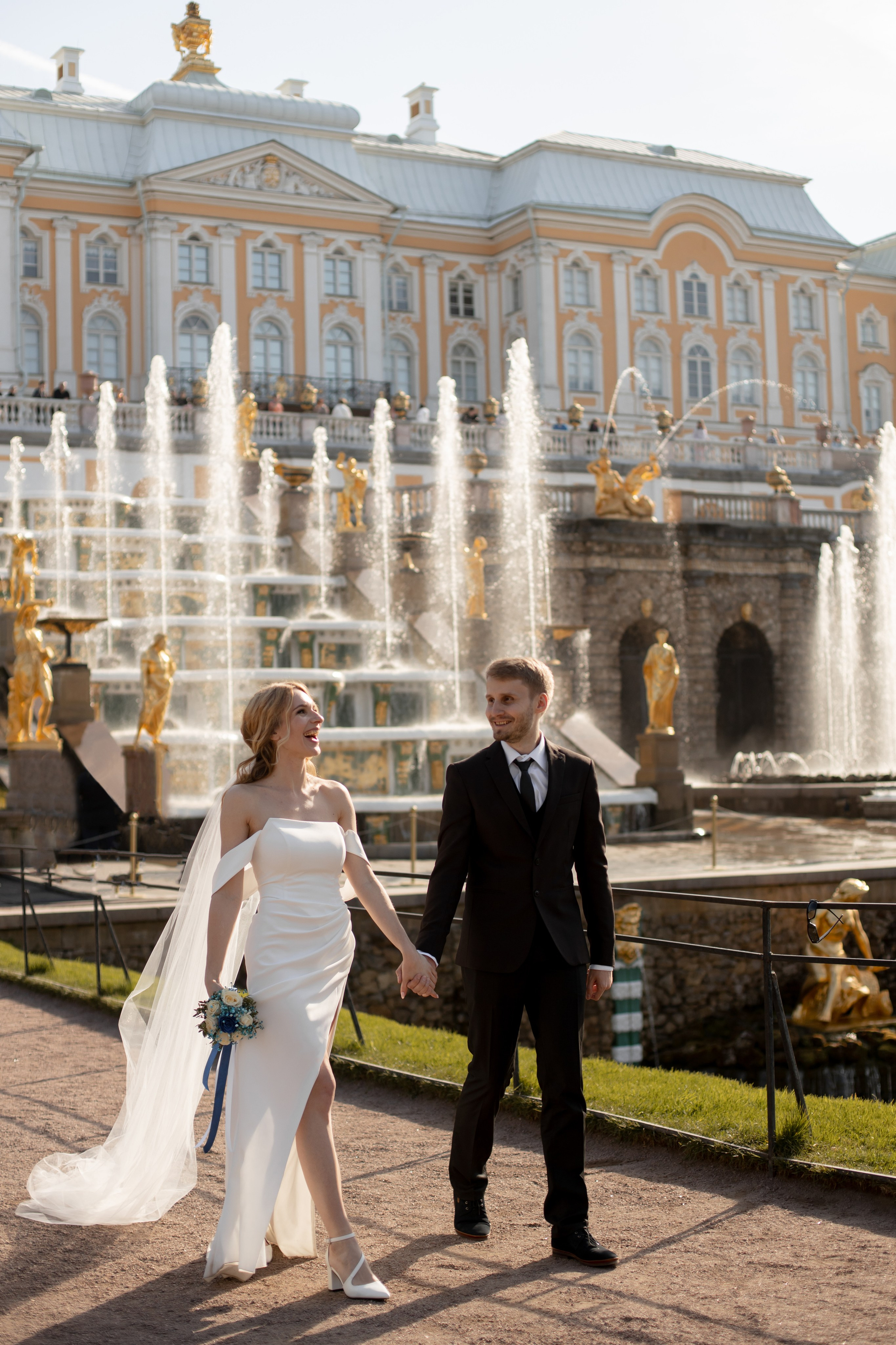 Петергоф / ЗАГС + прогулка. Свадебный и семейный фотограф в Москве Диана Левченко