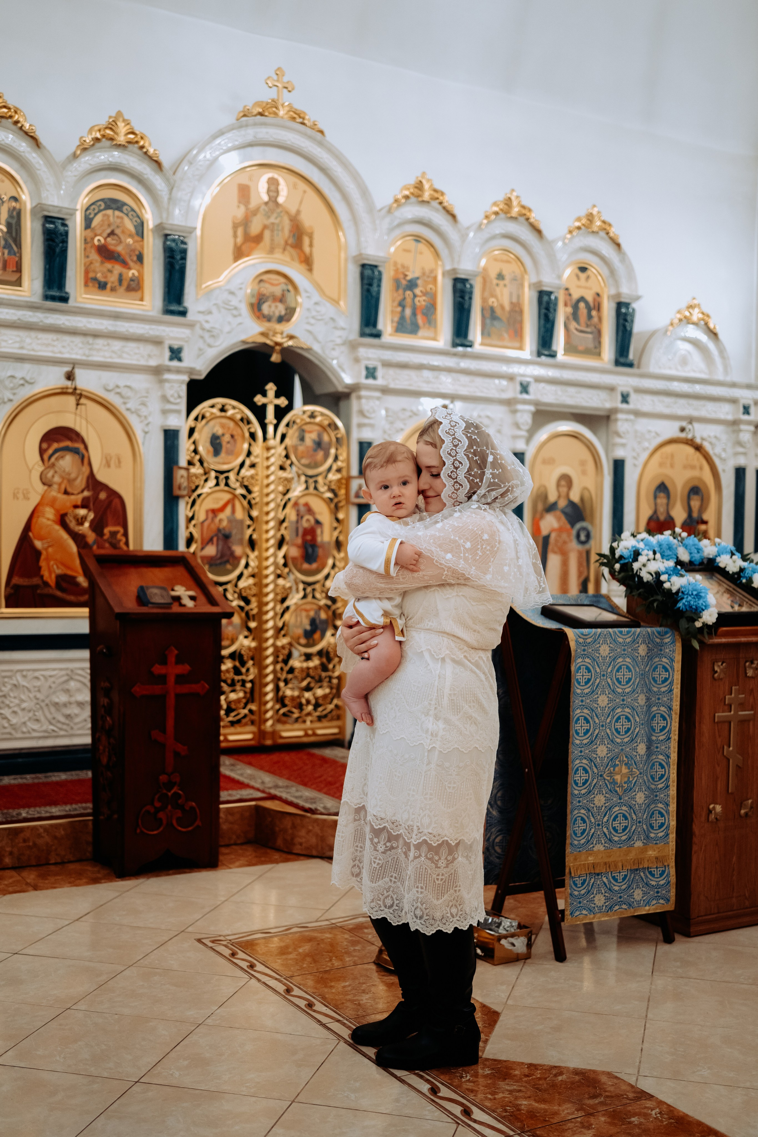Фотосессия крещения в парке Елочки Домодедово. Семейный фотограф в Москве и в Домодедово Екатерина Патракова
