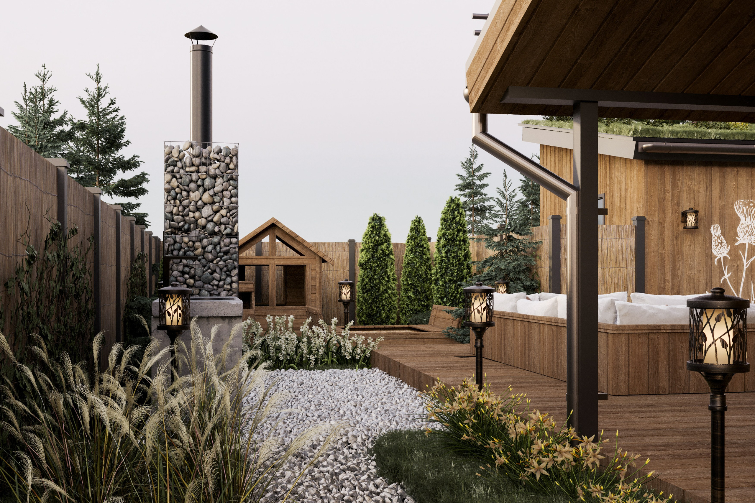 Дом в Миассе ландшафт. Анна Терентьева — Дизайнер интерьера в Сочи