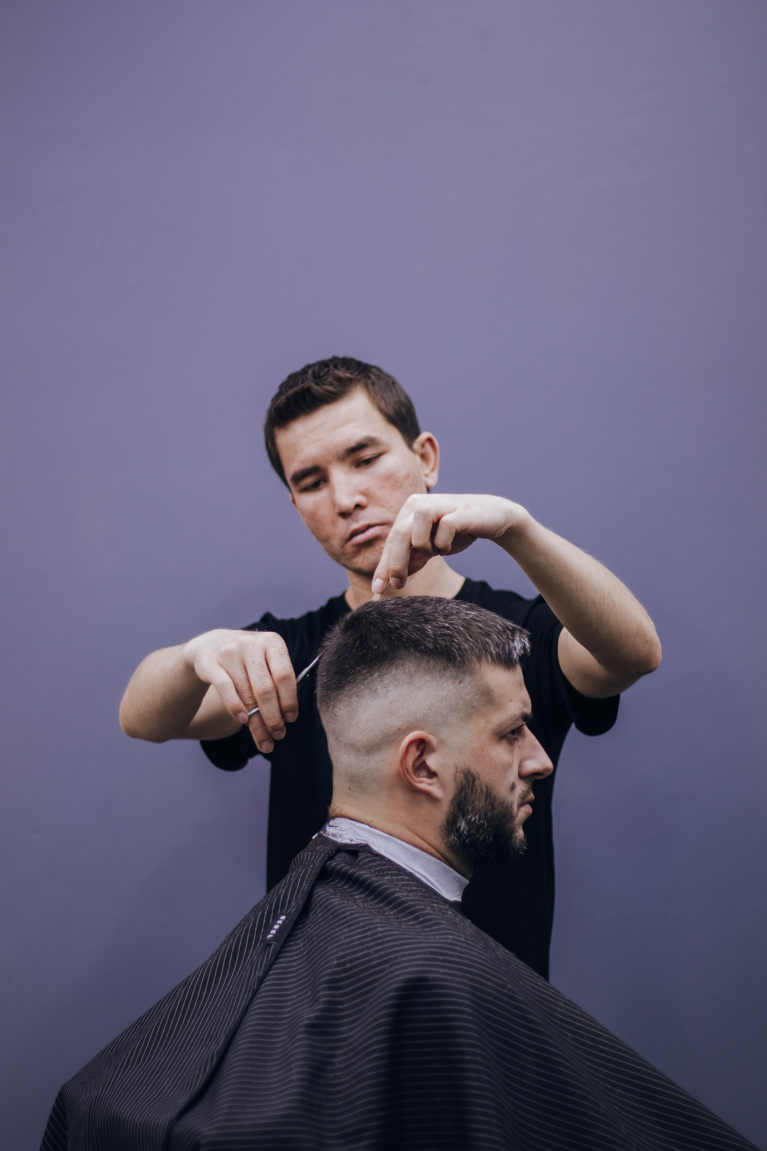 Barbershop Dad. Content shooting. KRIS KRUPINNIKOVA