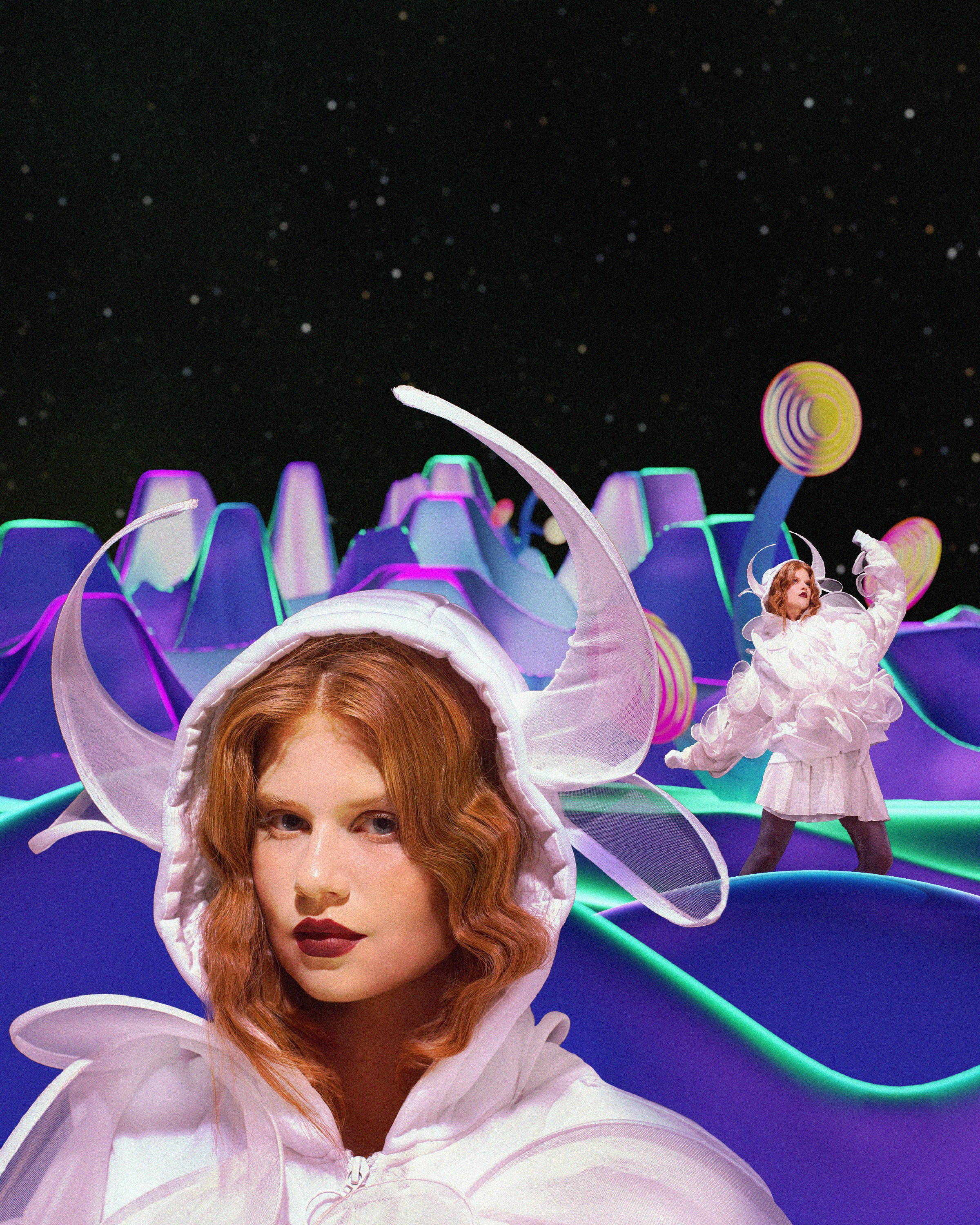 3D Fashion project “COSMIC TOURISTS”. Elizaveta Filchenko. Fashion-photographer and director