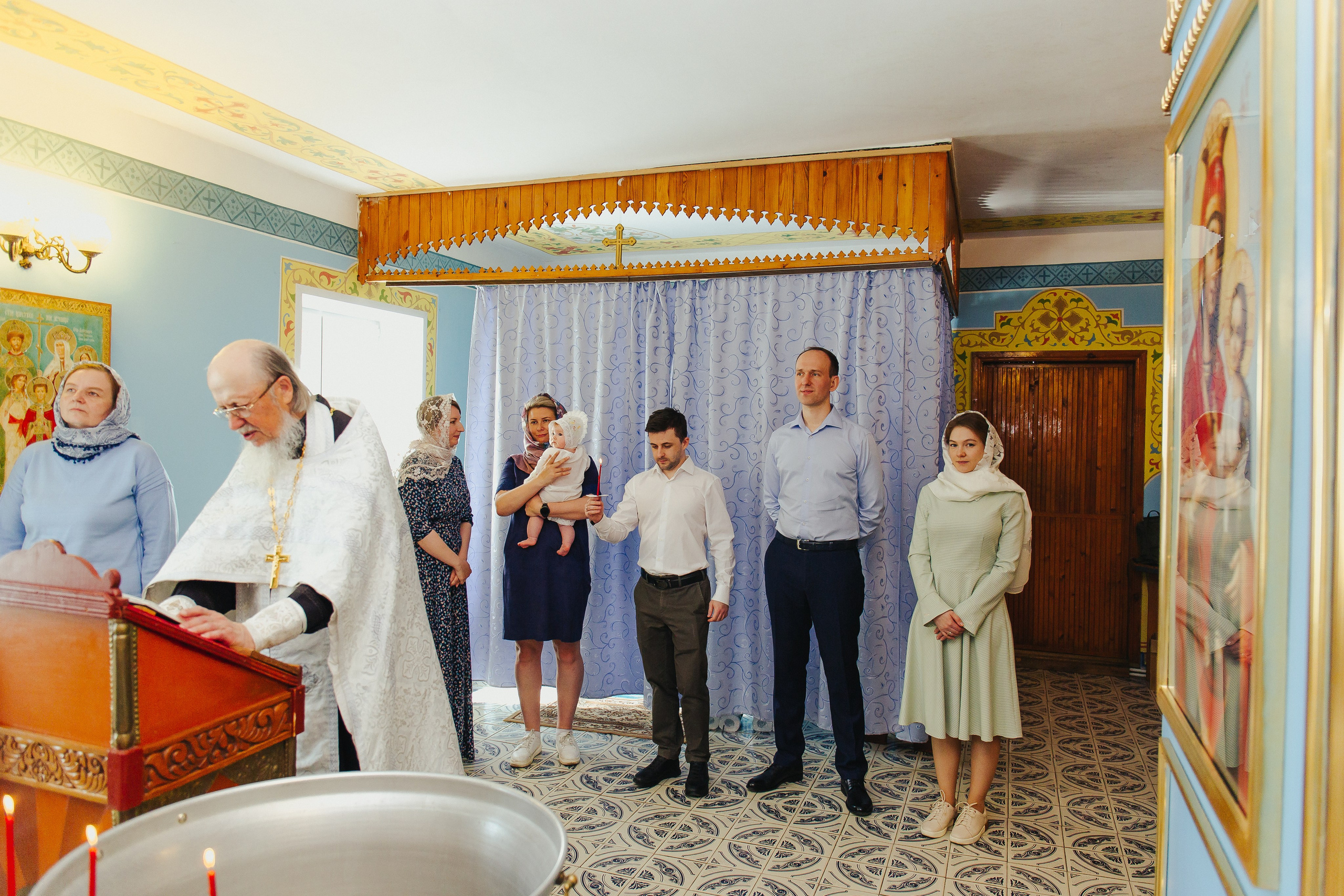 Фотосессия крещения малыша. Фотограф новорожденных и детский в Сергиевом Посаде Кругликова Юлия