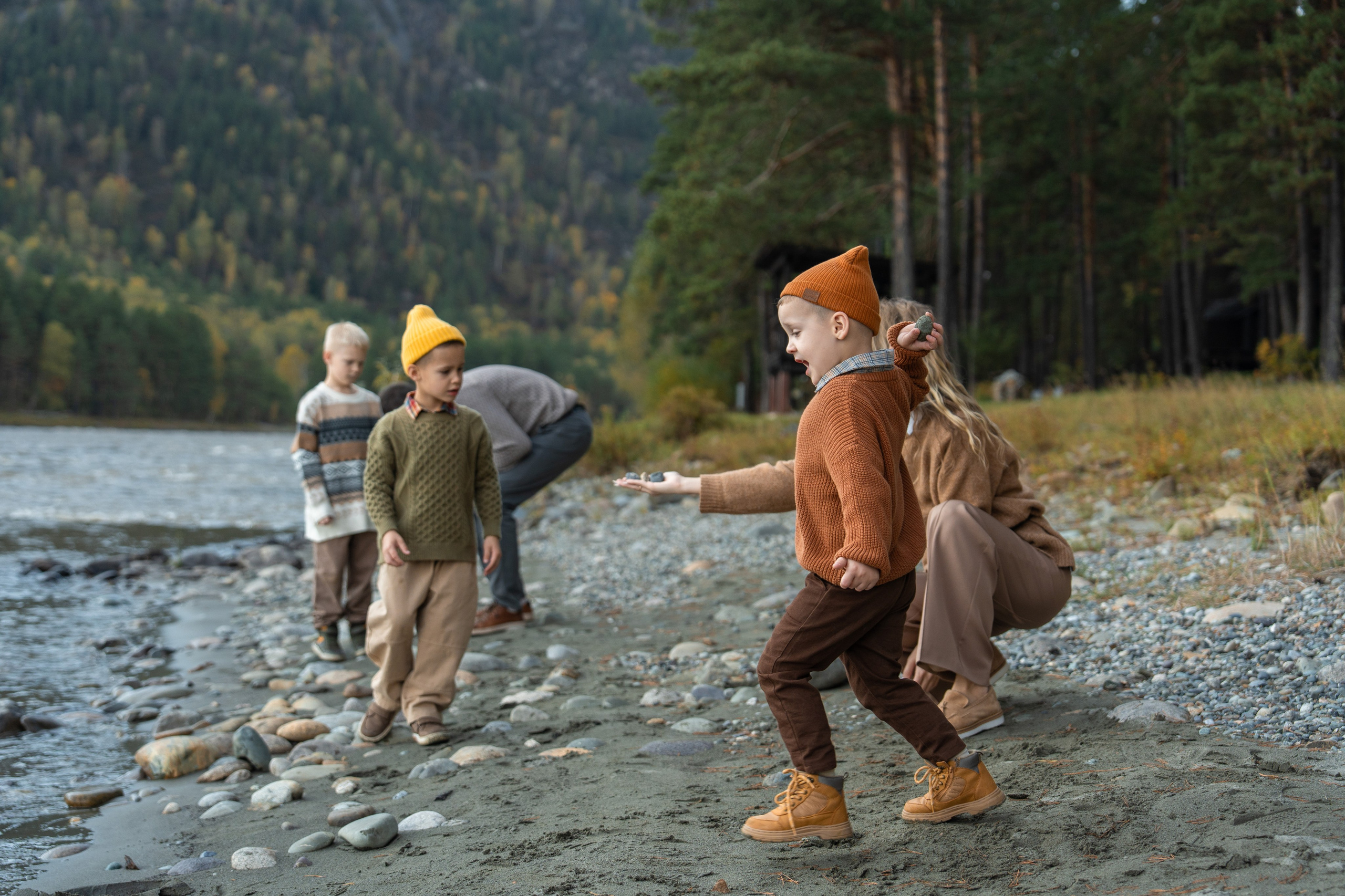 Семейная фотосессия в Москве для большой семьи. Свадебный фотограф в Москве Анна Полушина